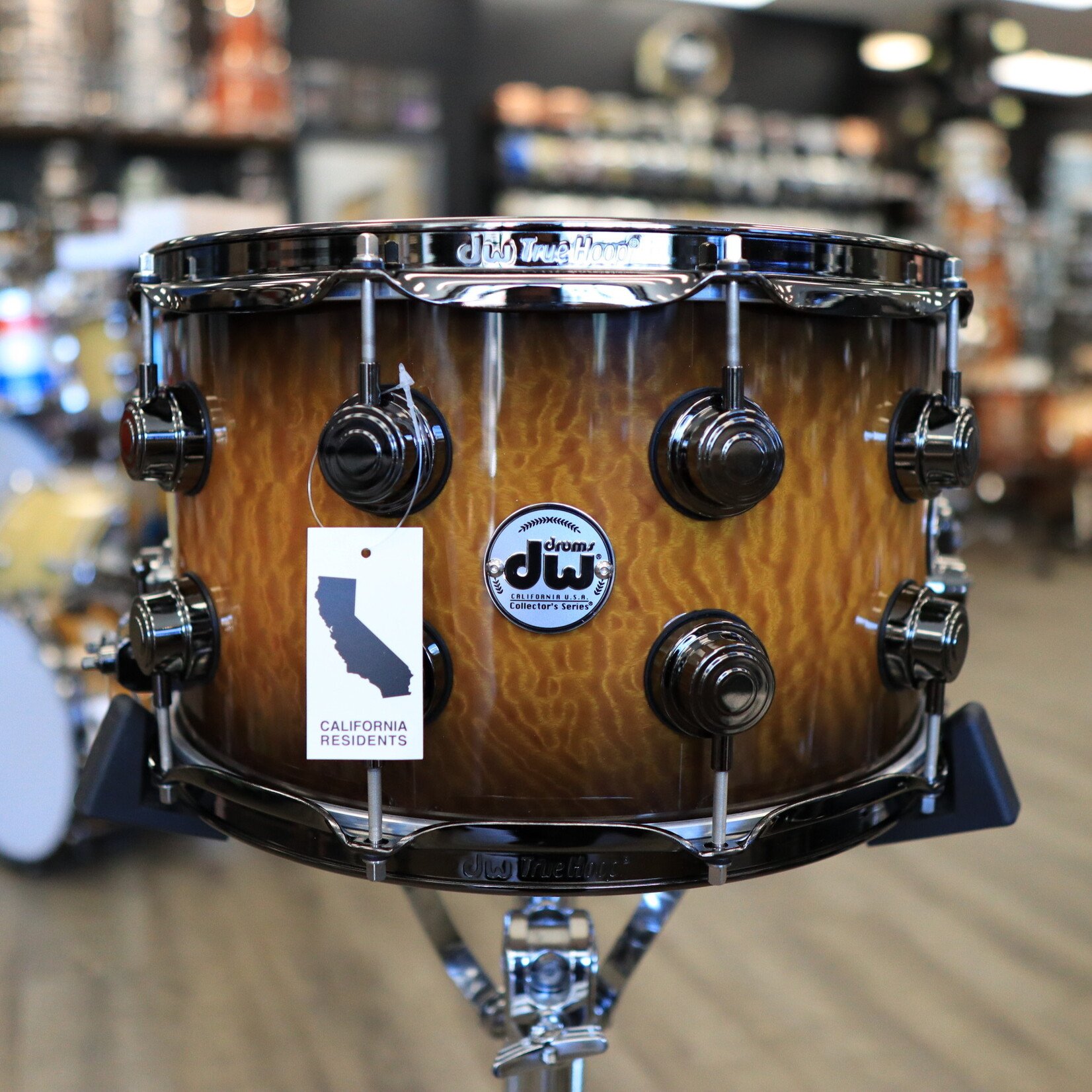 DW DW Collector's Series Exotic Cherry/ Mahogany 8x14