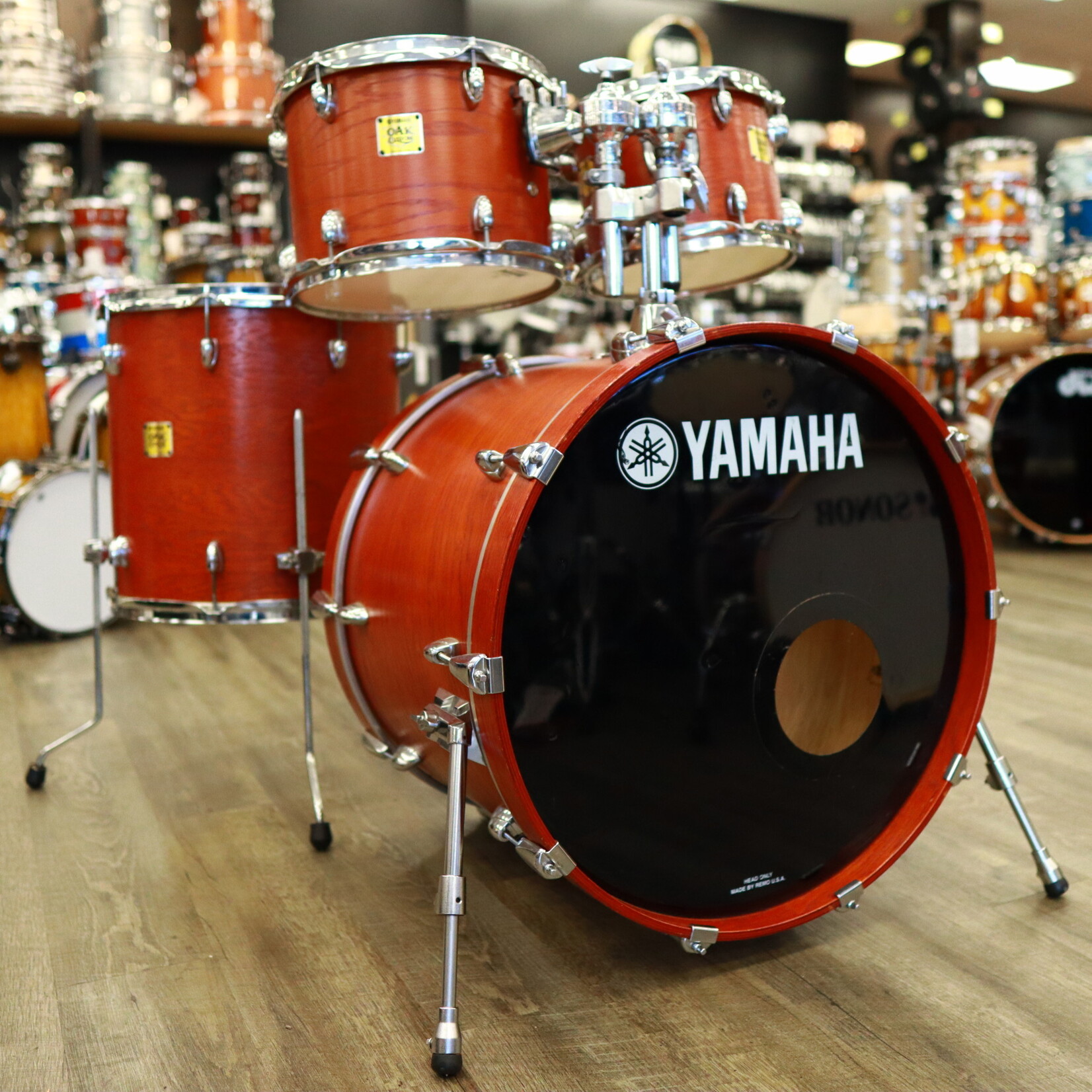 YAMAHA Used Yamaha Oak Custom Shell Pack 22/10/12/16 (Matte Sedona)