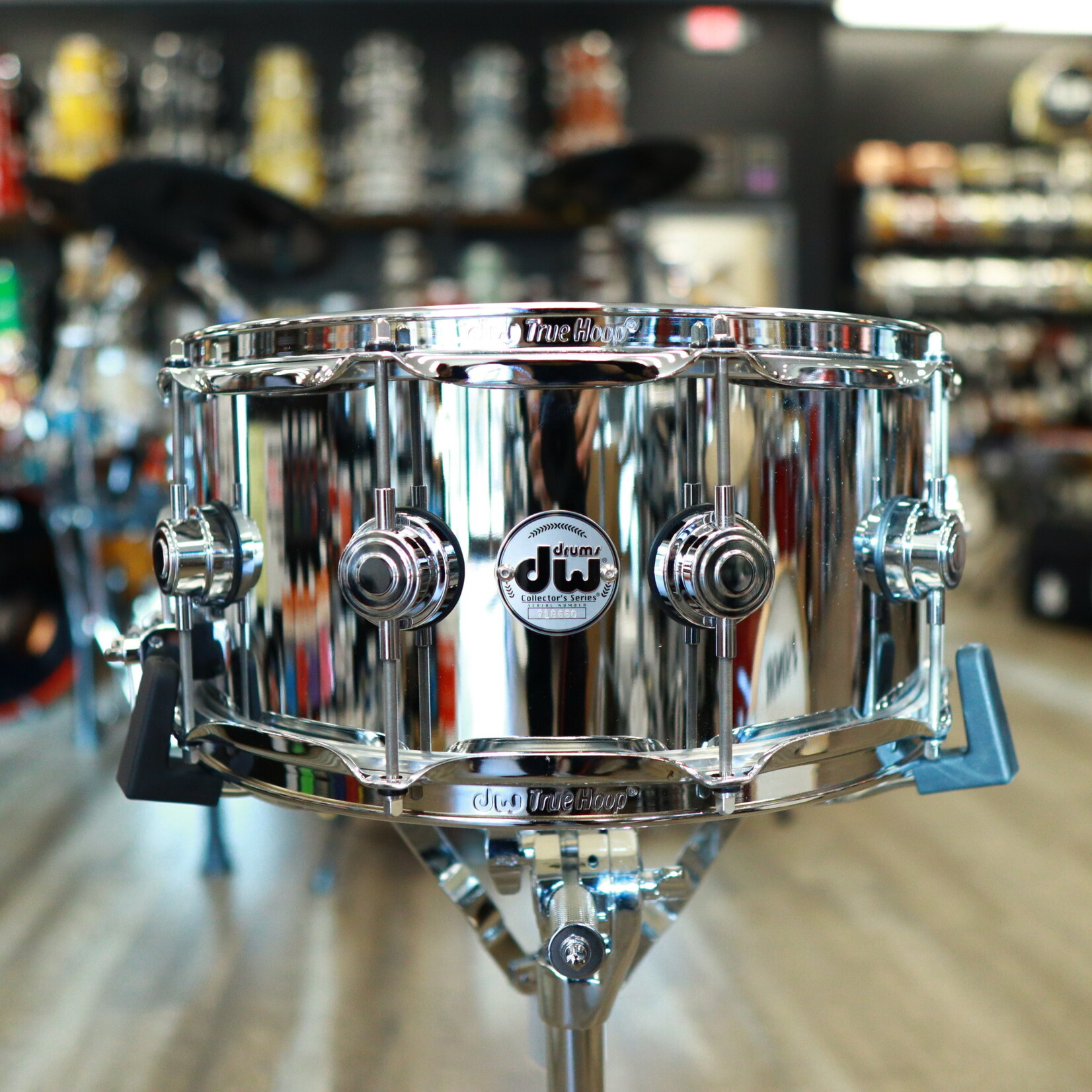 DW DW Collector's 6.5x14" Chrome Over 3mm Steel Snare Drum
