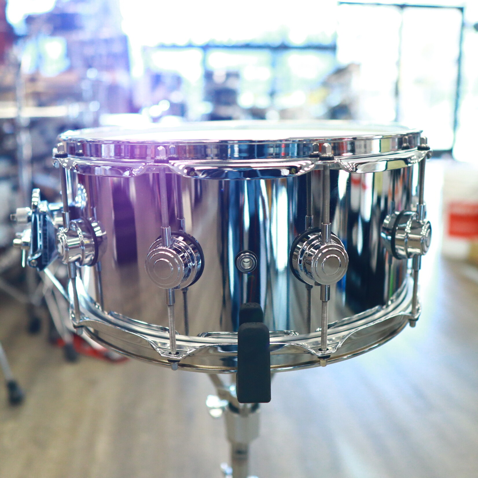 DW DW Collector's 6.5x14" Chrome Over 3mm Steel Snare Drum