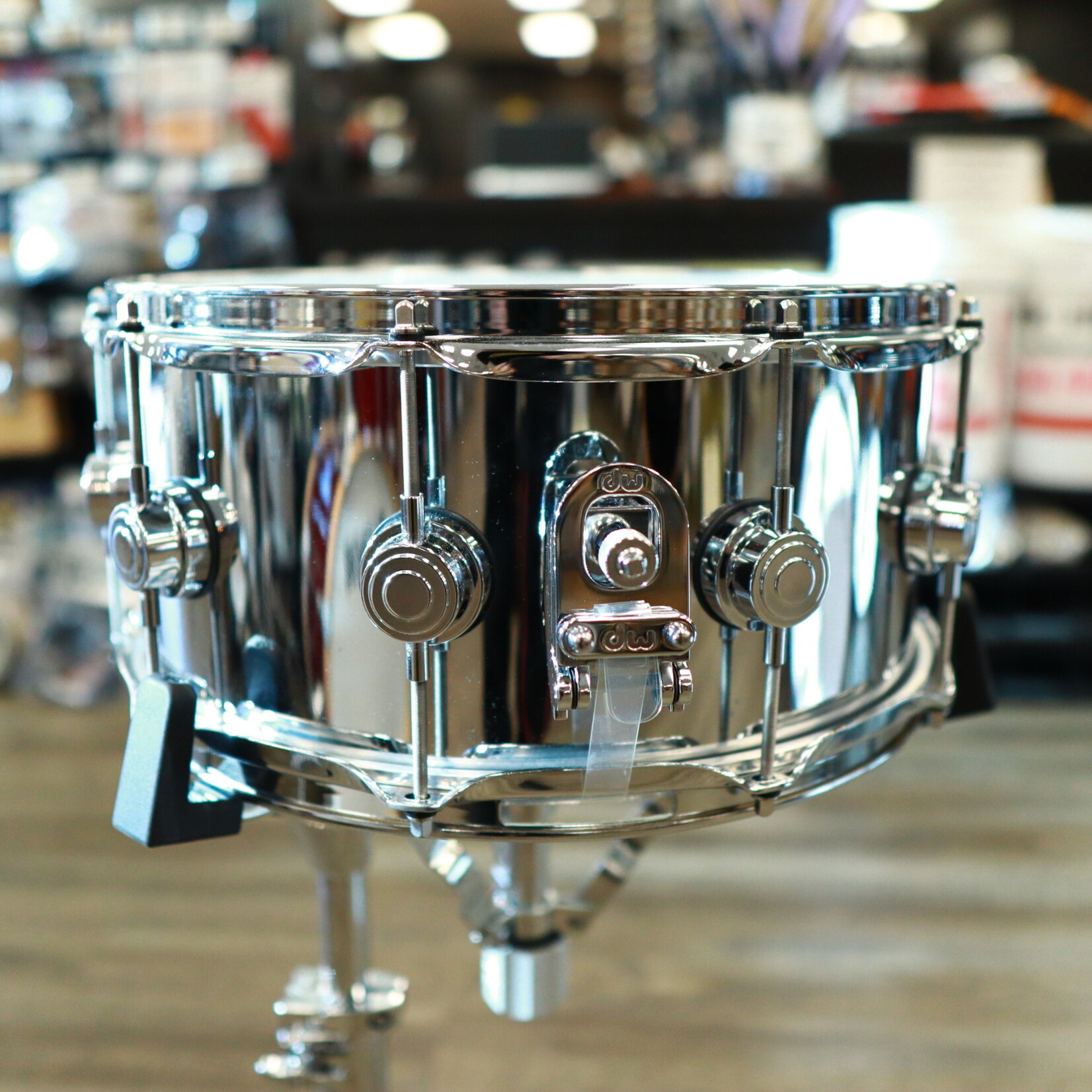 DW DW Collector's 6.5x14" Chrome Over 3mm Steel Snare Drum