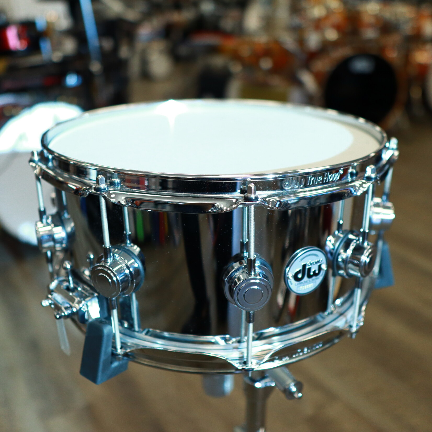 DW DW Collector's 6.5x14" Chrome Over 3mm Steel Snare Drum