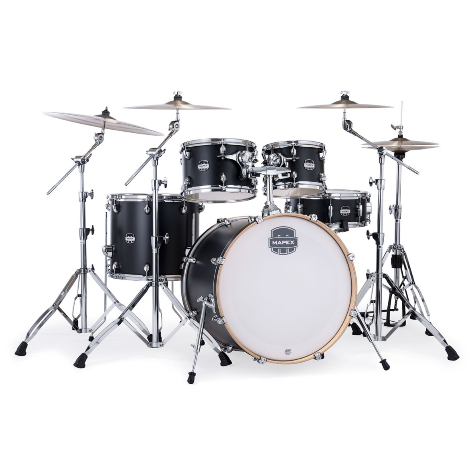 Mapex Mapex Mars Maple Rock 5-Pc Shell Pack 22/10/12/14/16 (Matte Black)