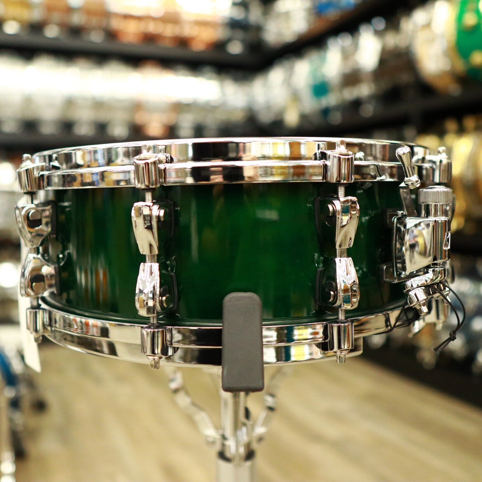 Tama Tama Starphonic Maple 5x14" 2023 Ltd. Snare Drum (Emerald Figured Maple)