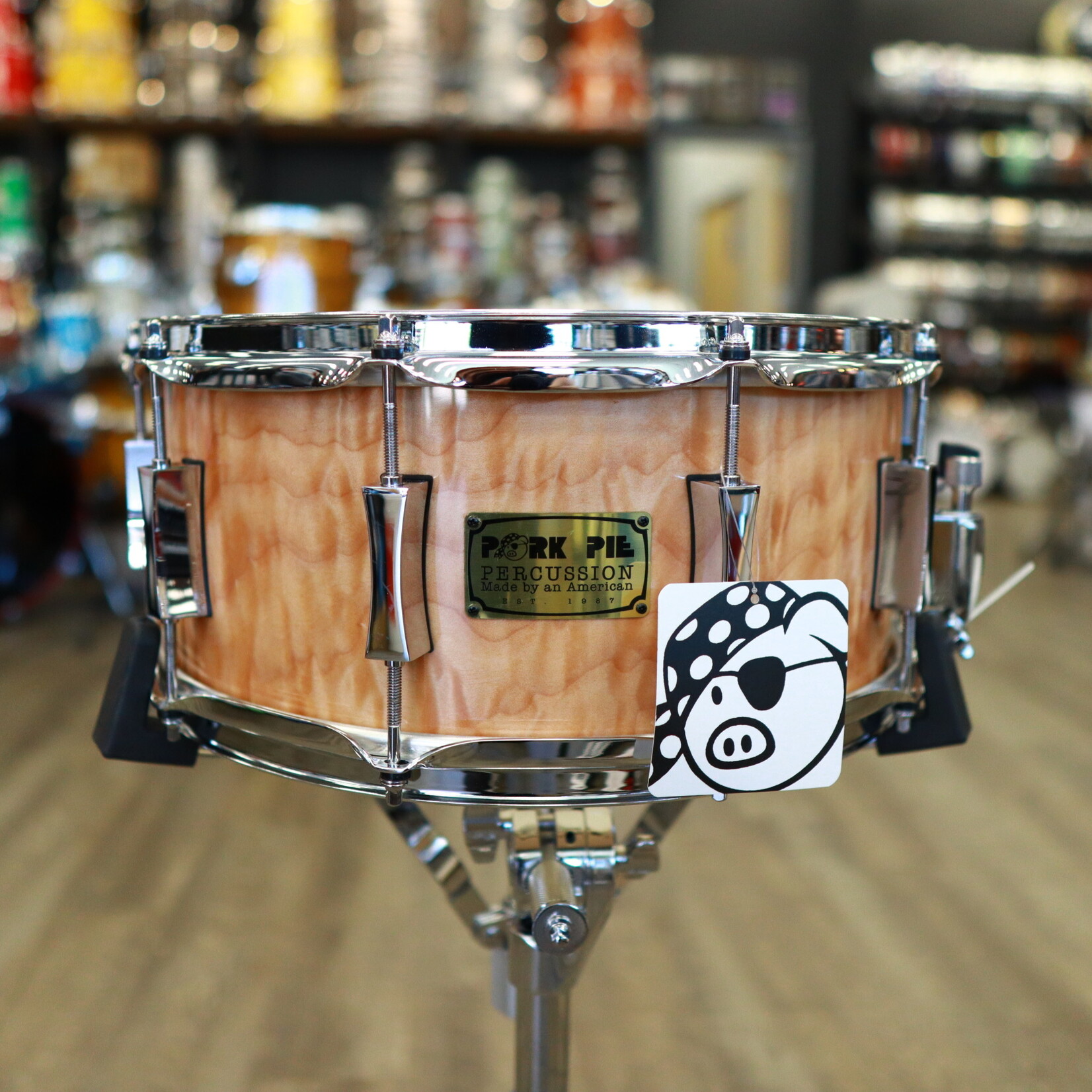 Pork Pie Pork Pie 6.5x14" Curly Maple Snare Drum