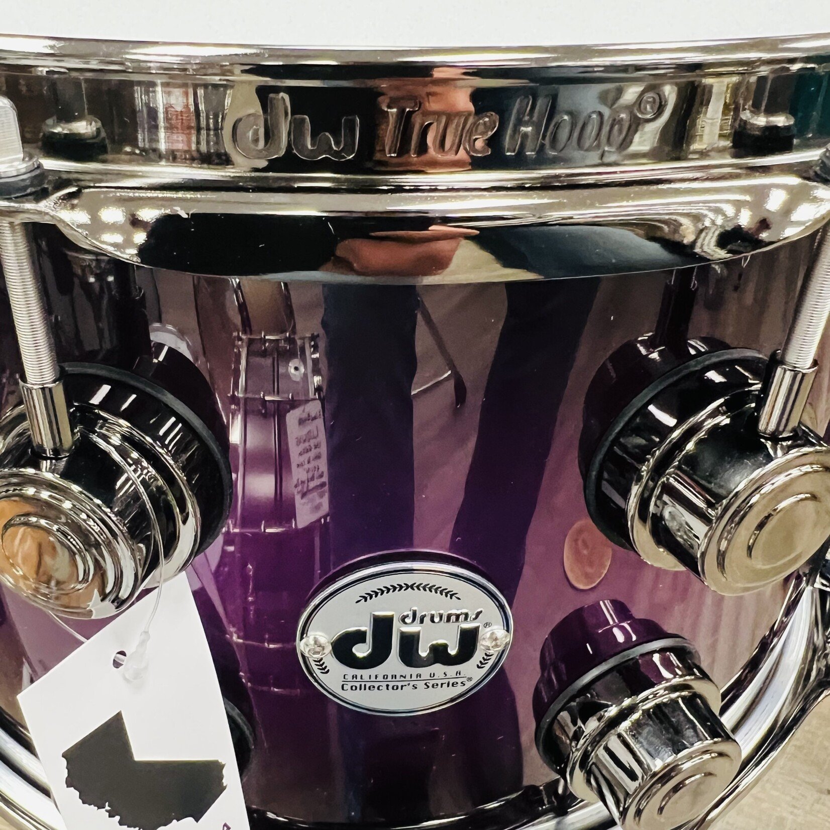 DW DW Collector's SSC Maple Exotic 8x14" (Purple Anodized to Black Burst w/ Black Nickel Hardware)