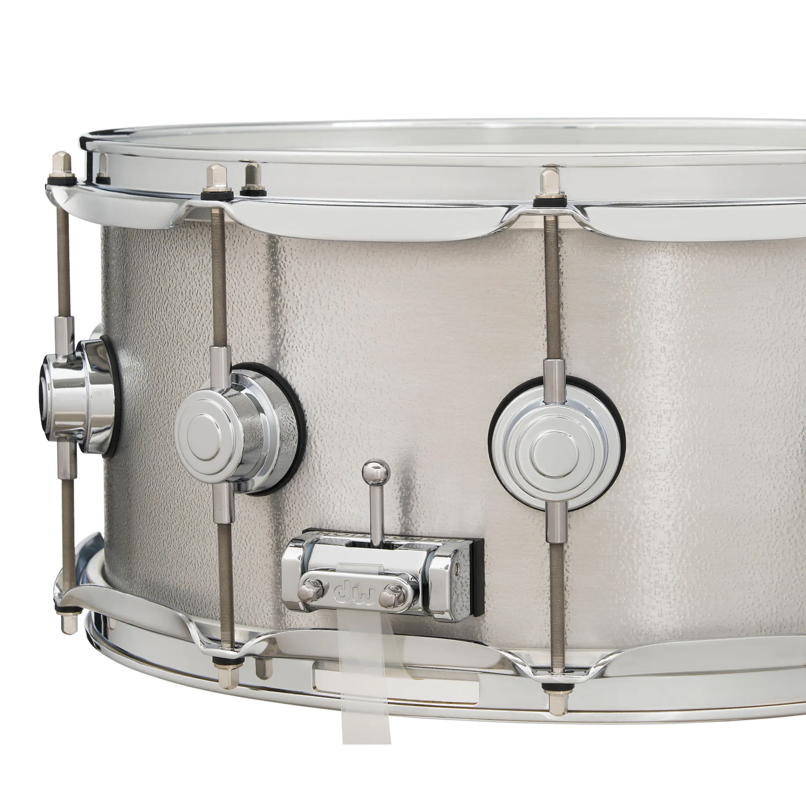 DW DW 6.5x14" 3mm Thick Aluminum Snare Drum with Chrome Hardware DRVA6514SVC