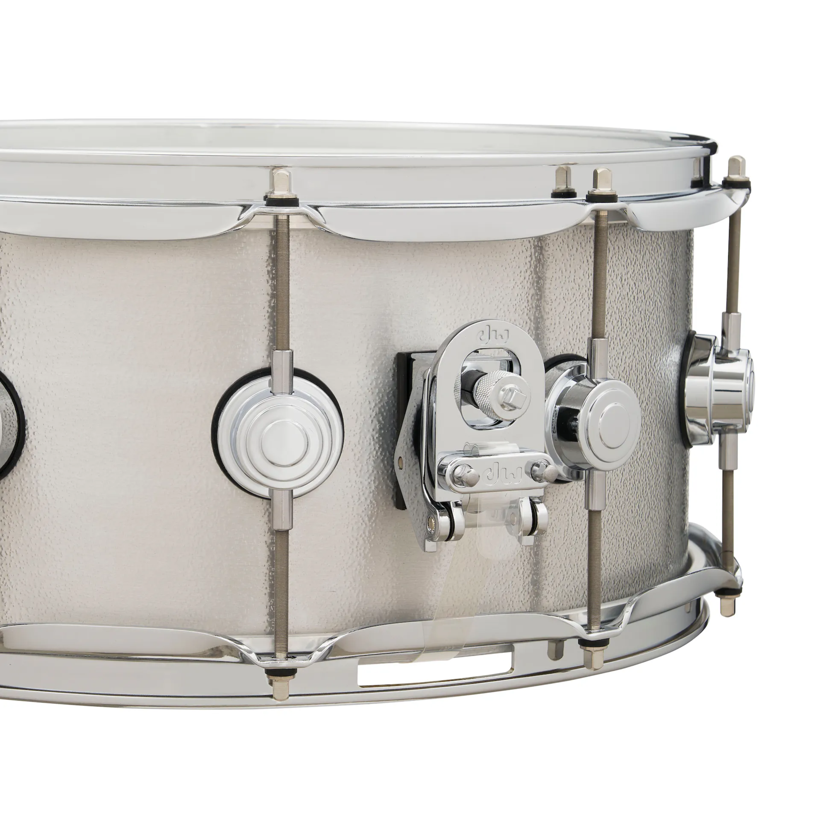 DW DW 6.5x14" 3mm Thick Aluminum Snare Drum with Chrome Hardware DRVA6514SVC