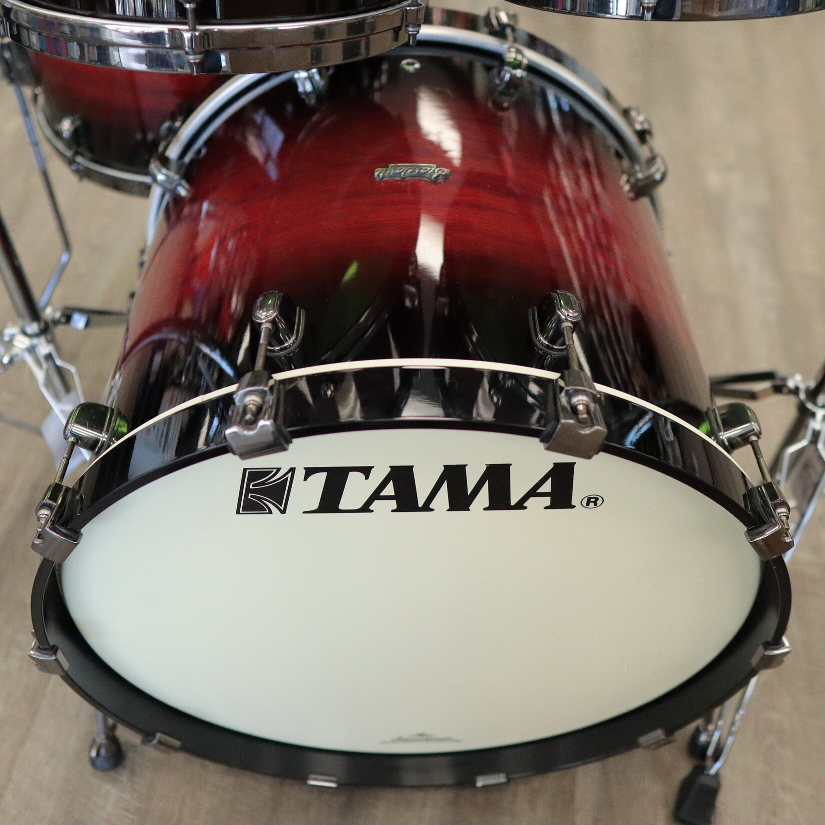 Tama Used Tama Starclassic Bubinga 4-Piece Shell Pack 10", 12", 16", 22" (Red Mahogany Burst)