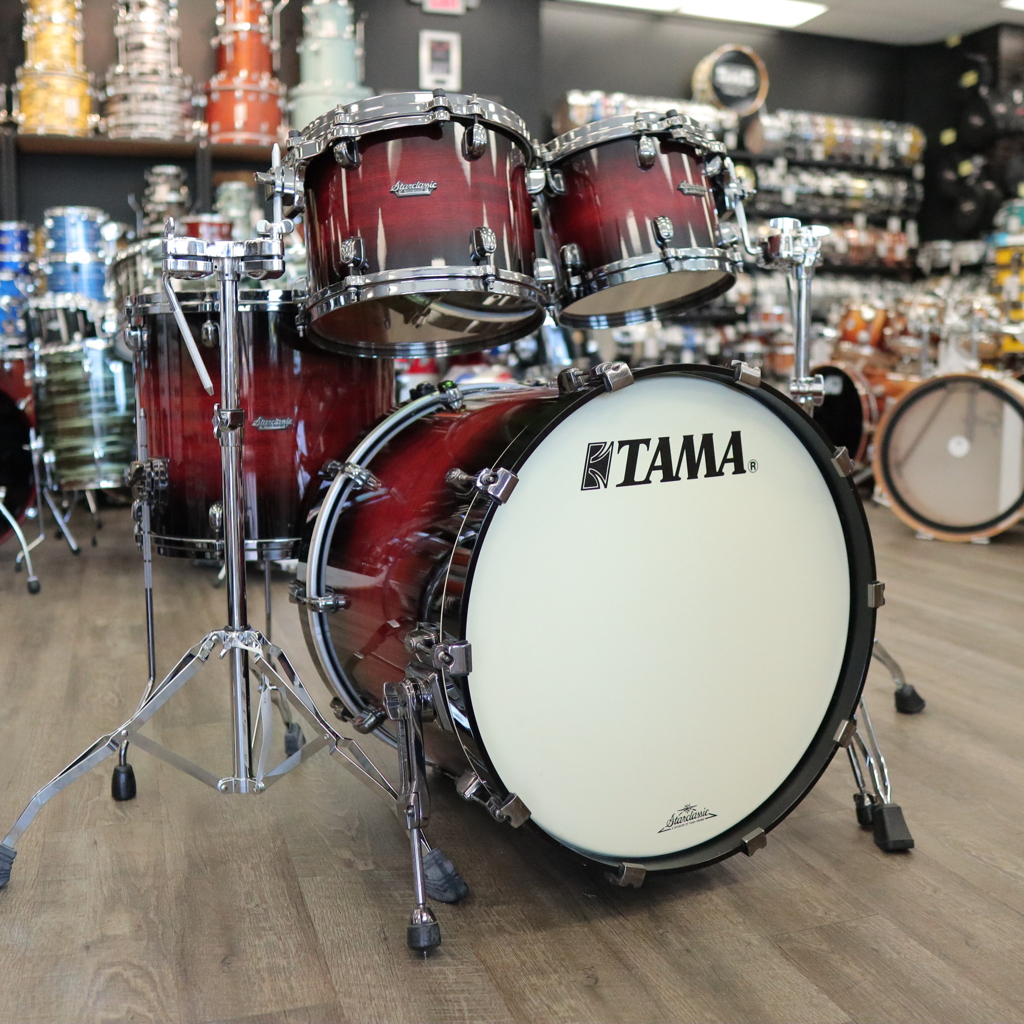 Used Tama Starclassic Bubinga 4 Piece Shell Pack 10