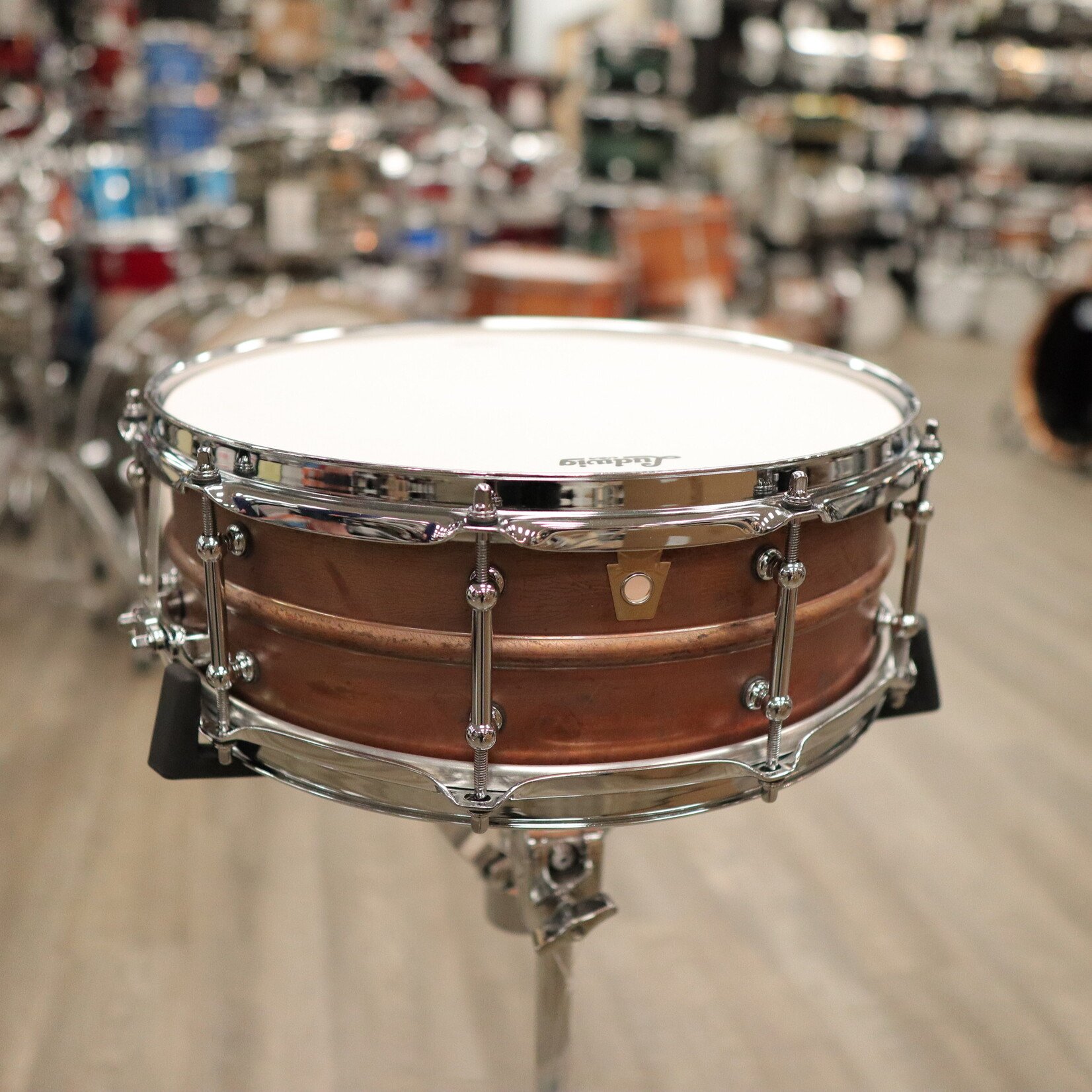 Ludwig Ludwig 5x14" Raw Copperphonic Snare Drum with Tube Lugs LC661T