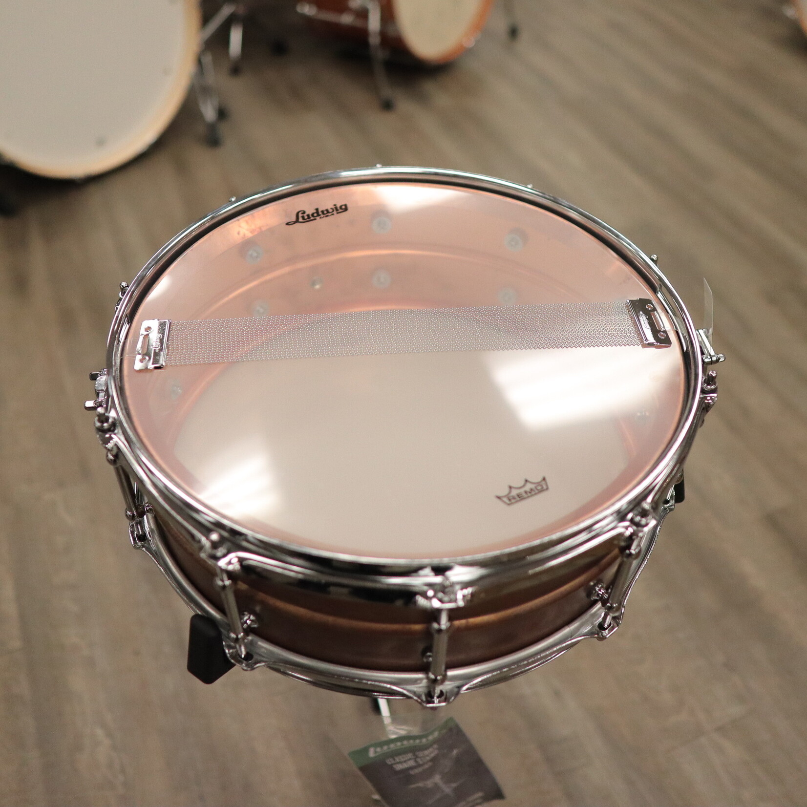 Ludwig Ludwig 5x14" Raw Copperphonic Snare Drum with Tube Lugs LC661T