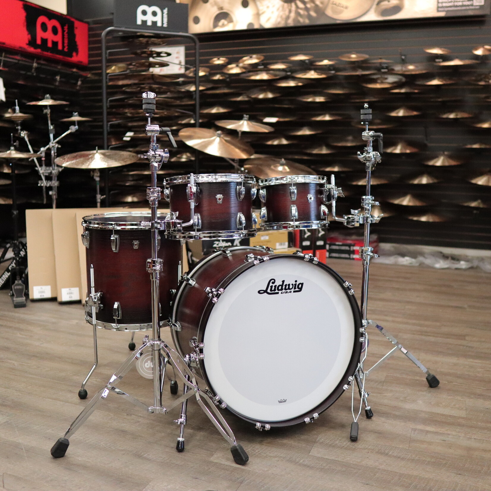 Ludwig Ludwig Classic Oak Studio 4-Piece Shell Pack 10/12/16/22 (Brown Burst)