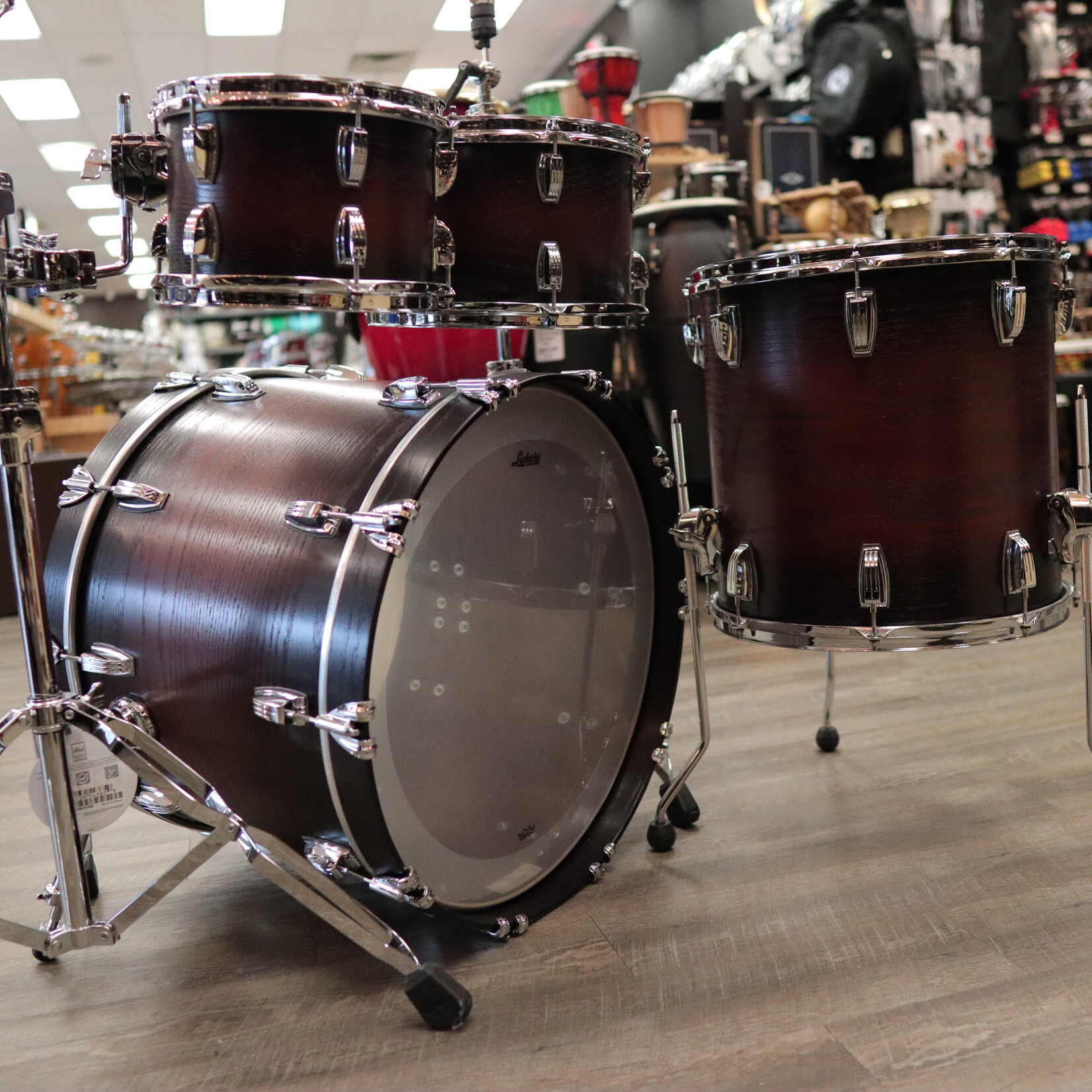 Ludwig Ludwig Classic Oak Studio 4-Piece Shell Pack 10/12/16/22 (Brown Burst)