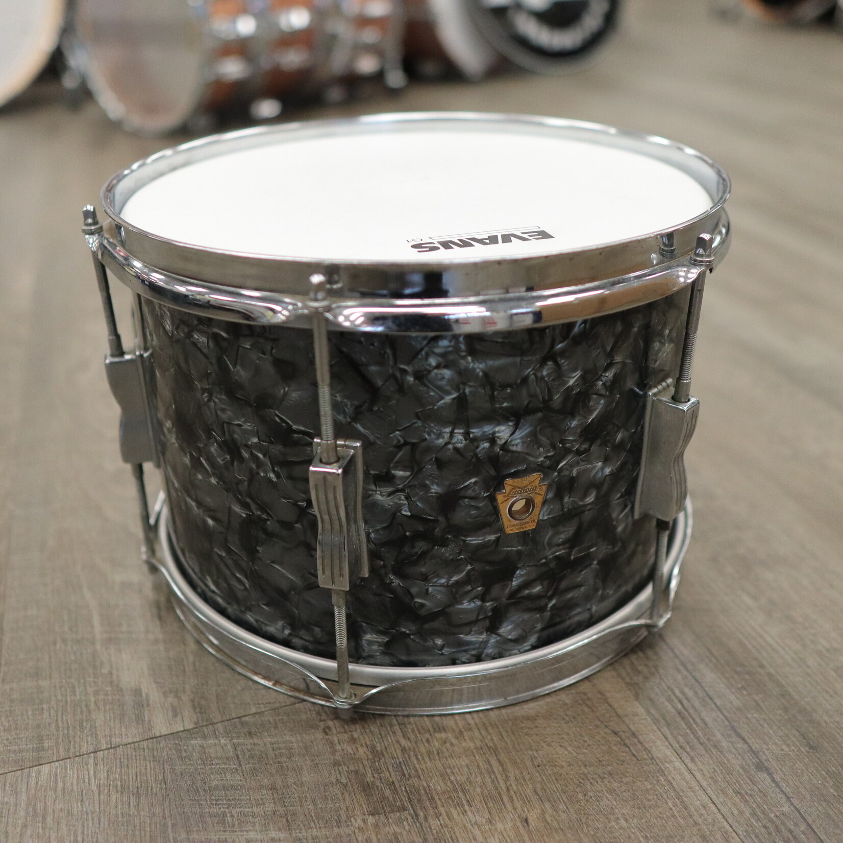 Ludwig Ludwig Club Date 8x12" Tom w/ Keystone Badge 60s (Black Diamond Pearl)