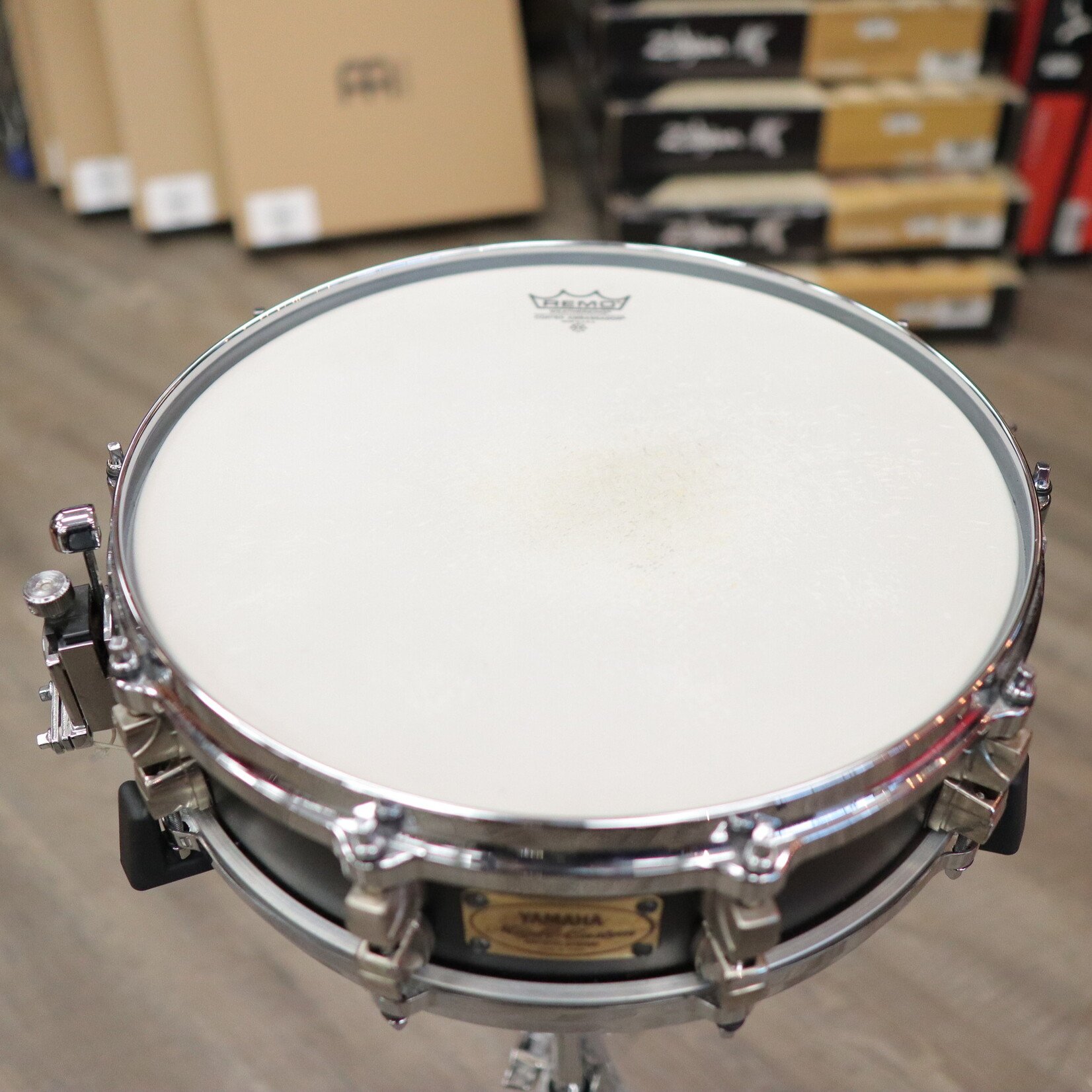 YAMAHA Used Yamaha 4x14" Maple Custom Snare Drum (Black)