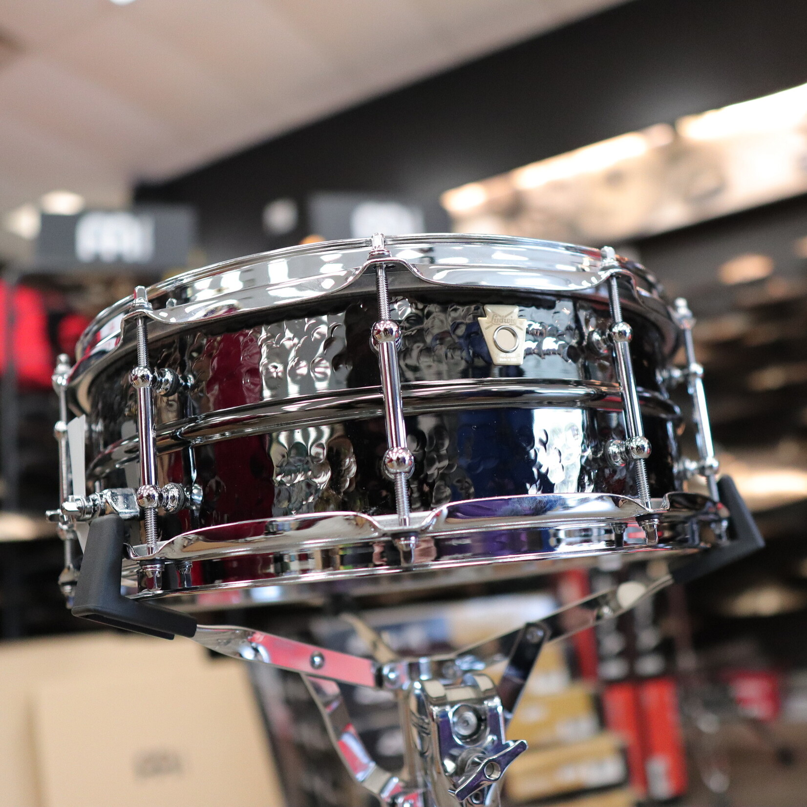 Ludwig Ludwig 5x14" Hammered Black Beauty Snare Drum with Tube Lugs LB416KT