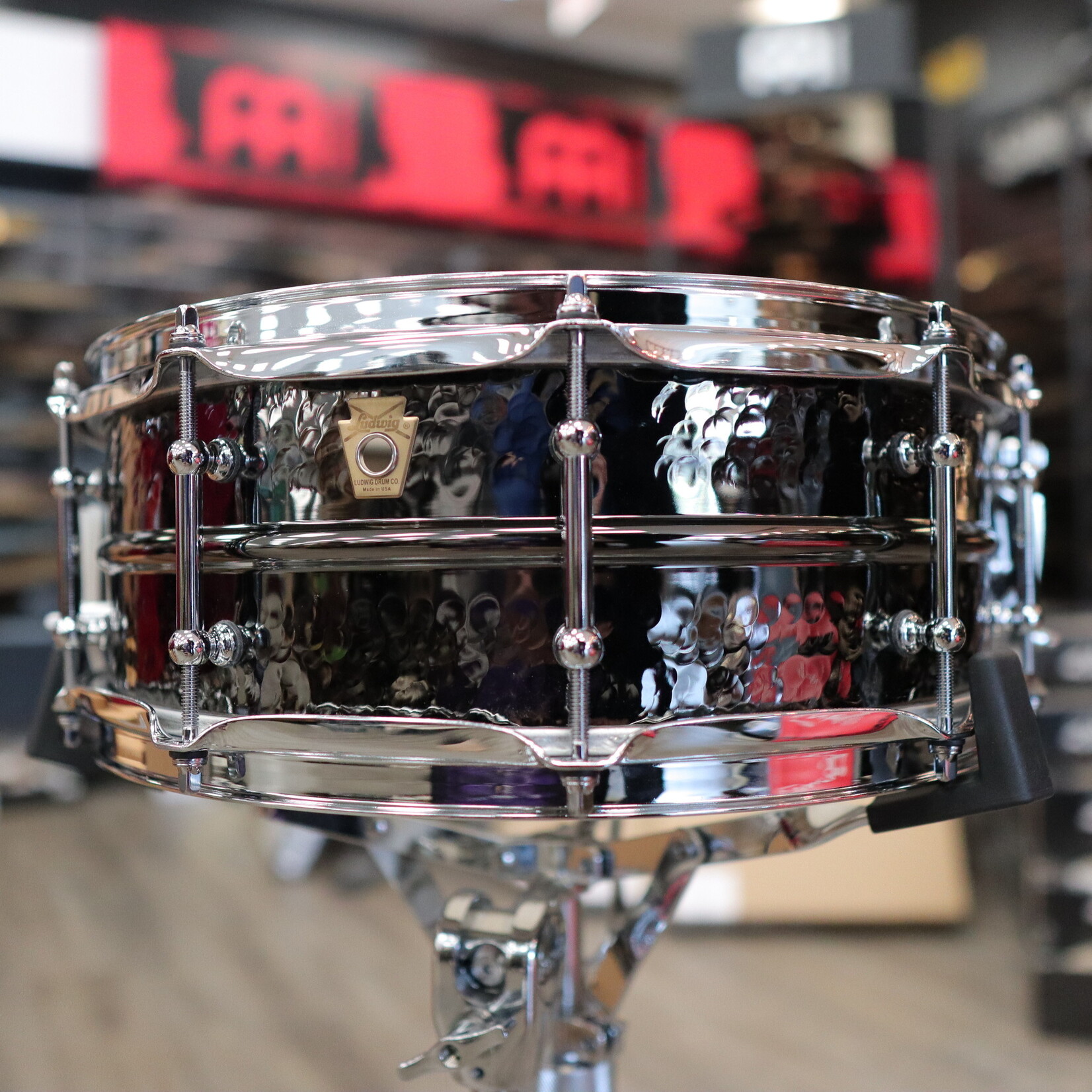 Ludwig Ludwig 5x14" Hammered Black Beauty Snare Drum with Tube Lugs LB416KT