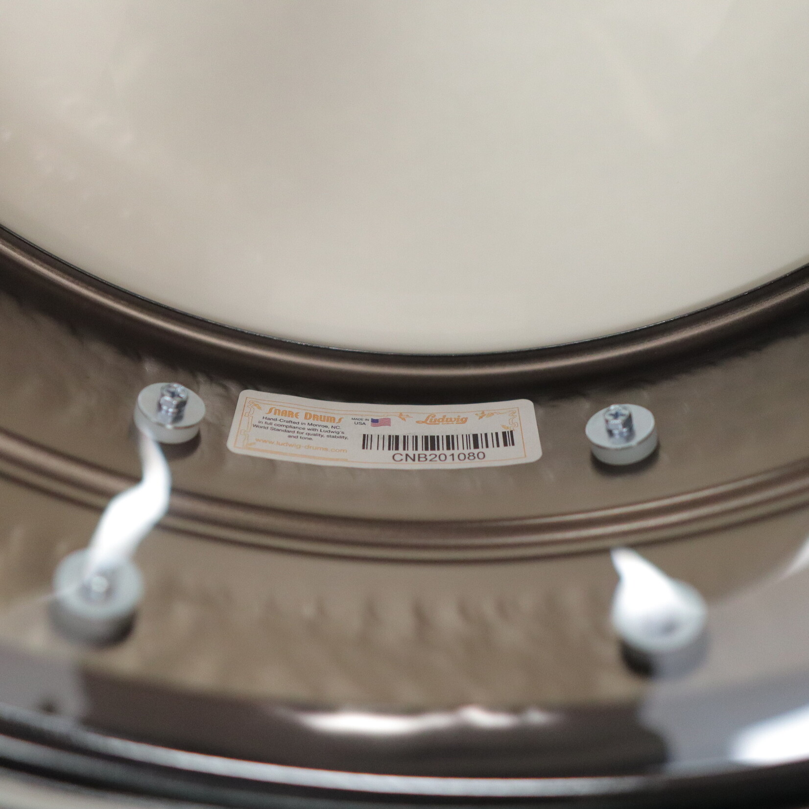 Ludwig Ludwig 5x14" Hammered Black Beauty Snare Drum with Tube Lugs LB416KT