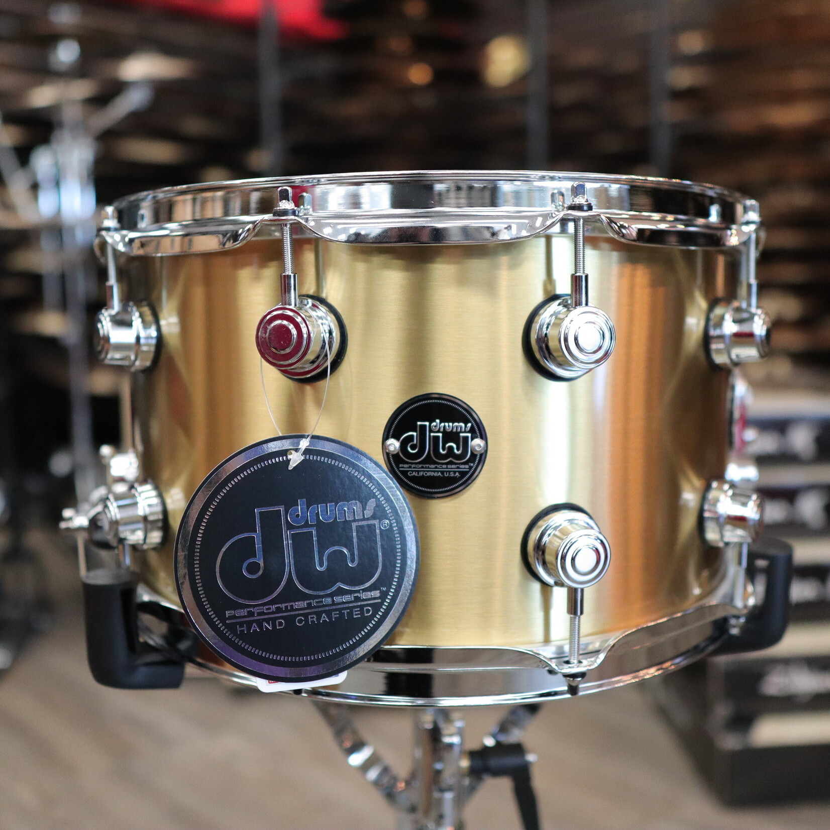 DW DW Performance Series 8x14" 1mm Polished Brass Snare Drum DRPM0814SSBP
