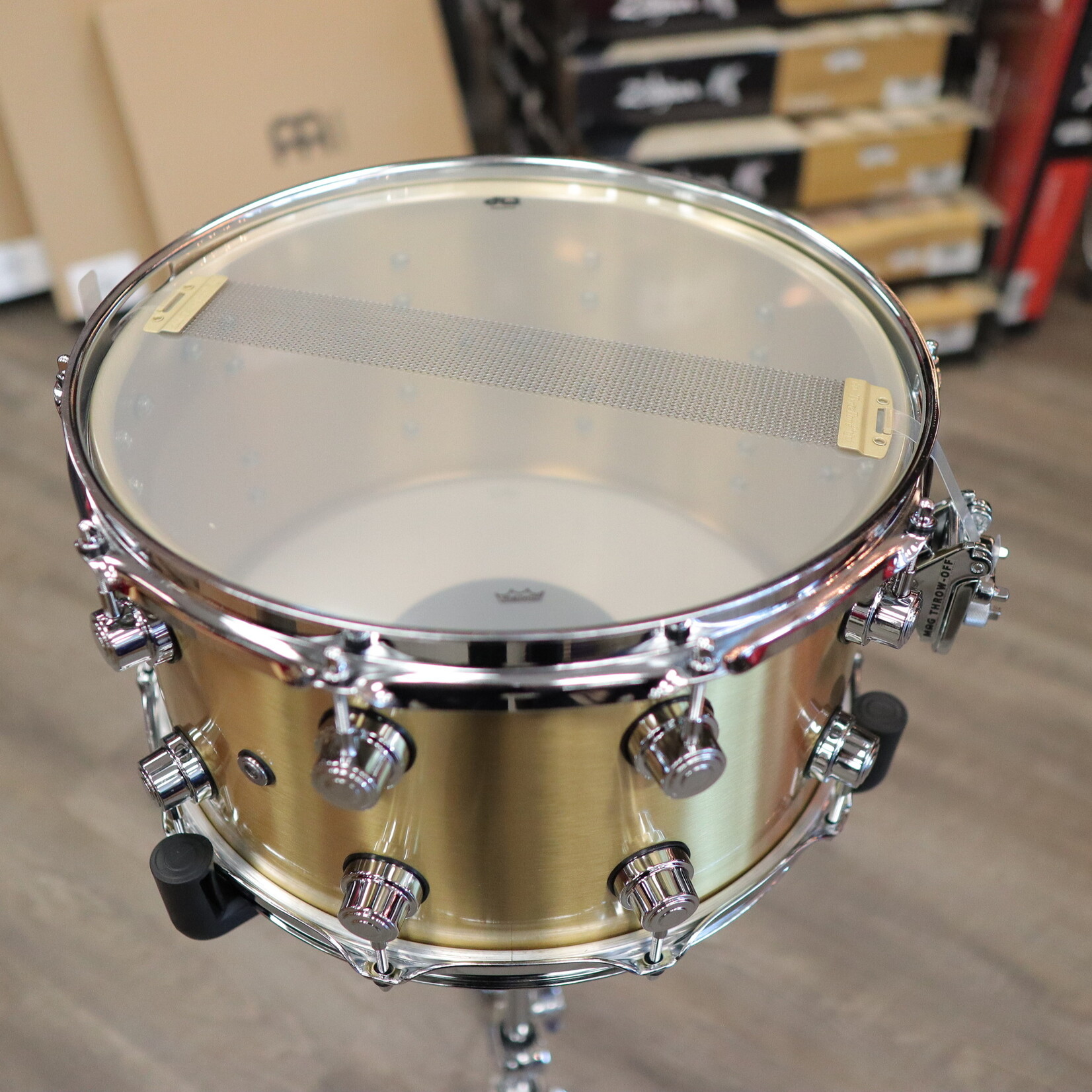 DW DW Performance Series 8x14" 1mm Polished Brass Snare Drum DRPM0814SSBP
