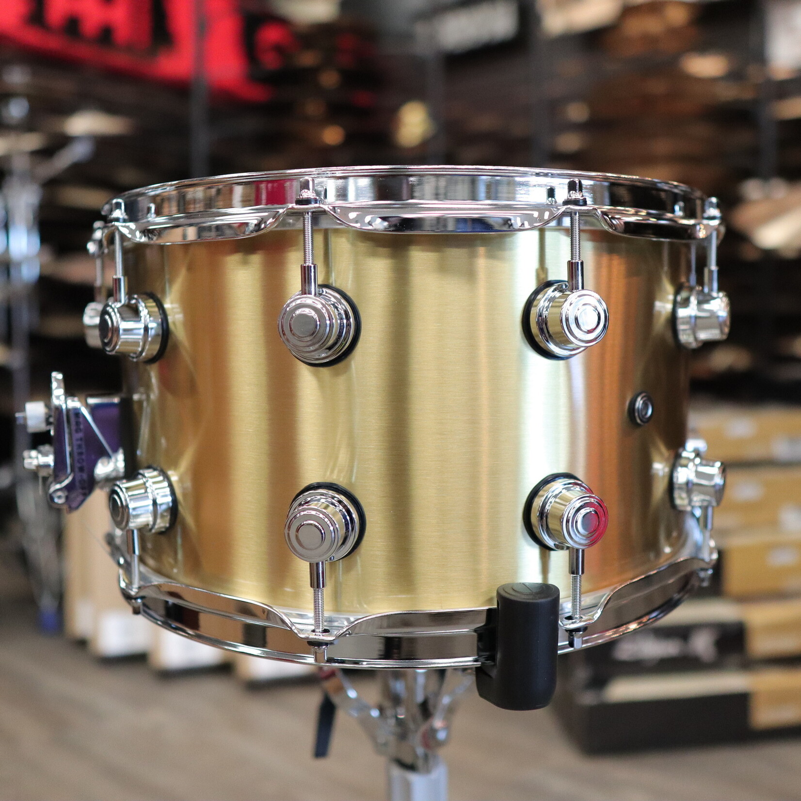 DW DW Performance Series 8x14" 1mm Polished Brass Snare Drum DRPM0814SSBP