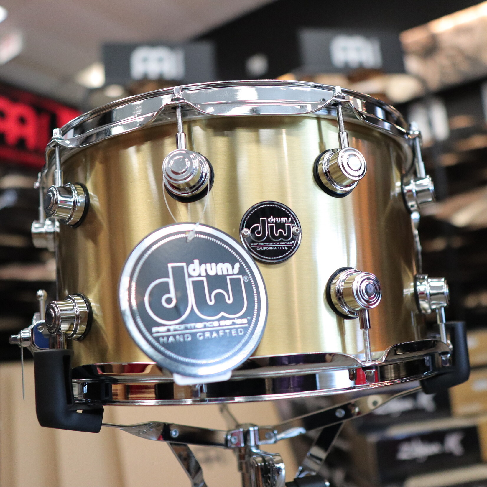 DW DW Performance Series 8x14" 1mm Polished Brass Snare Drum DRPM0814SSBP