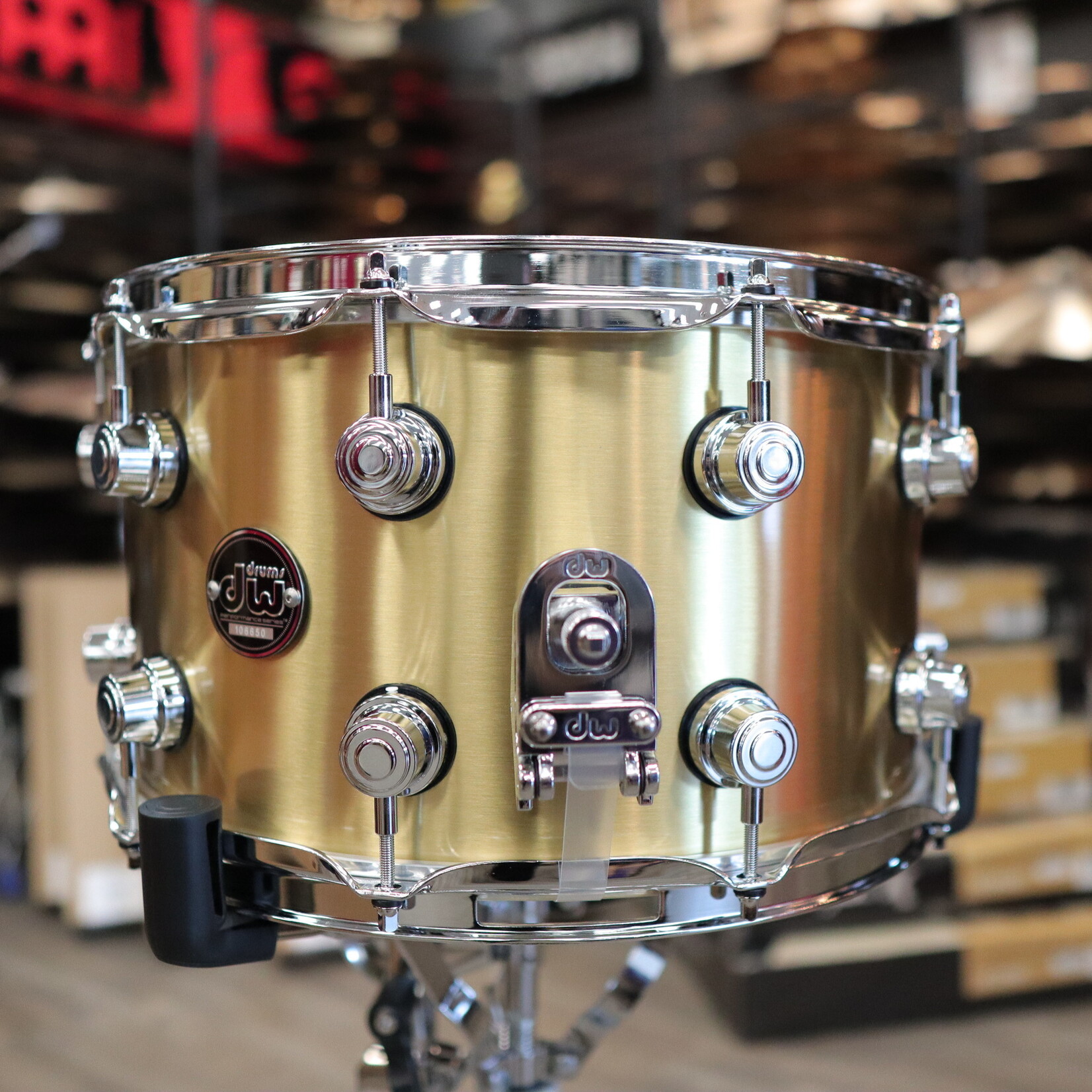 DW DW Performance Series 8x14" 1mm Polished Brass Snare Drum DRPM0814SSBP