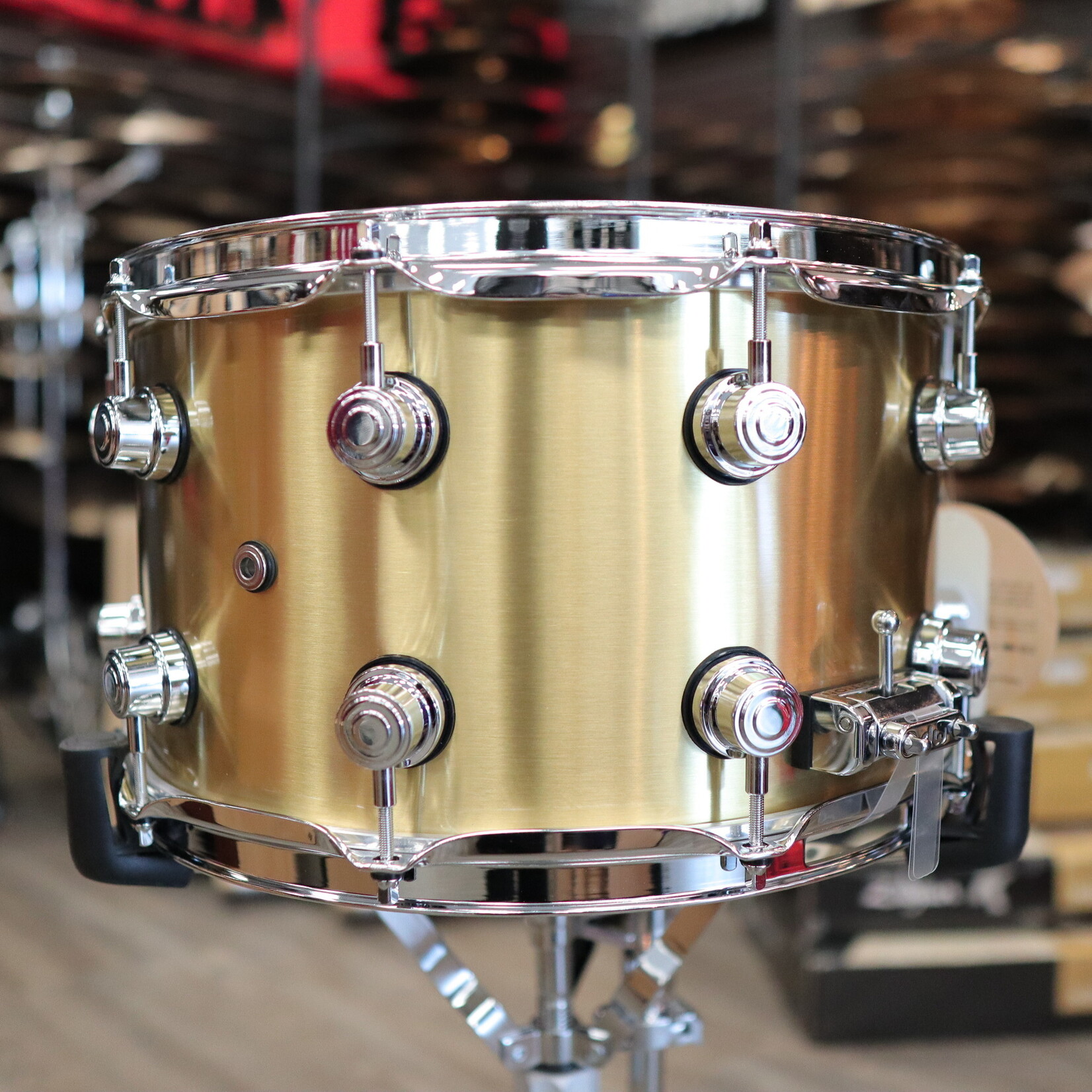 DW DW Performance Series 8x14" 1mm Polished Brass Snare Drum DRPM0814SSBP