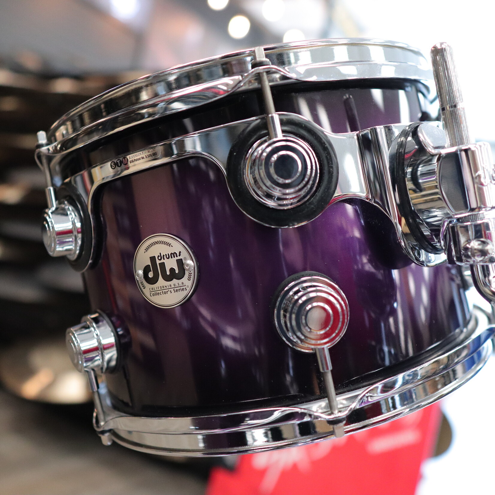 DW Used DW Collector's Series 4-PC Pure Maple Shell Pack 8/12/16/23 (Anodized Purple Burst)