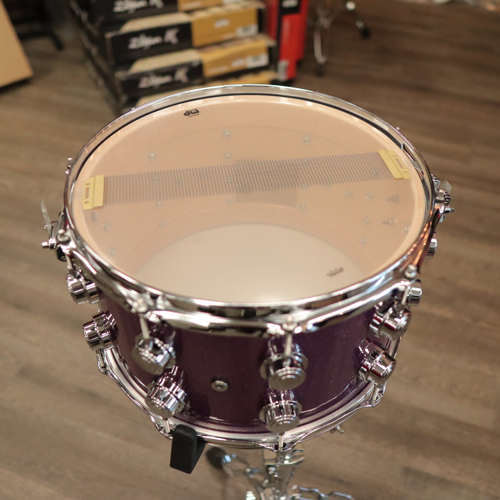 DW DW Collector's SSC Maple 8x14" Snare Drum (Purple Glass)