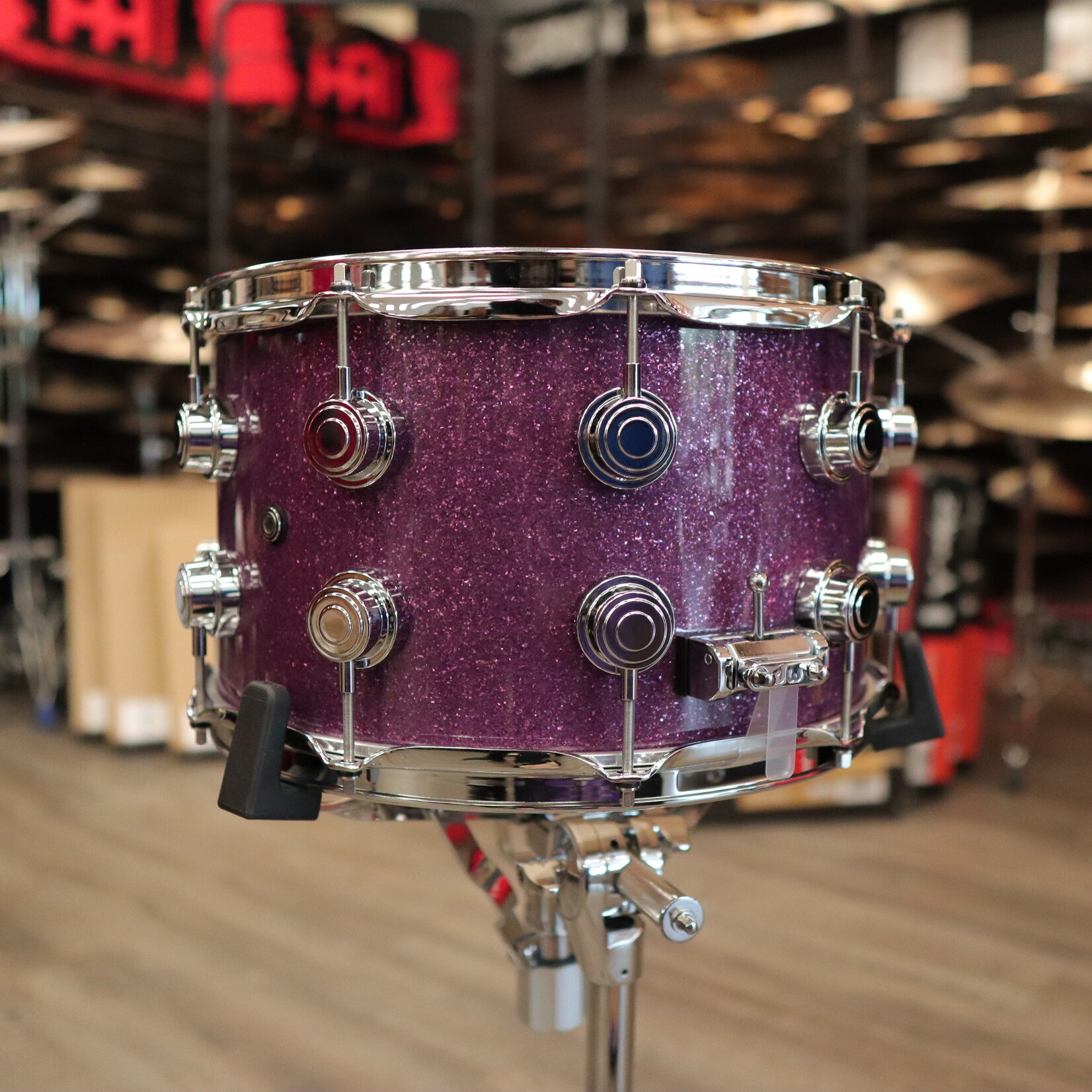 DW DW Collector's SSC Maple 8x14" Snare Drum (Purple Glass)