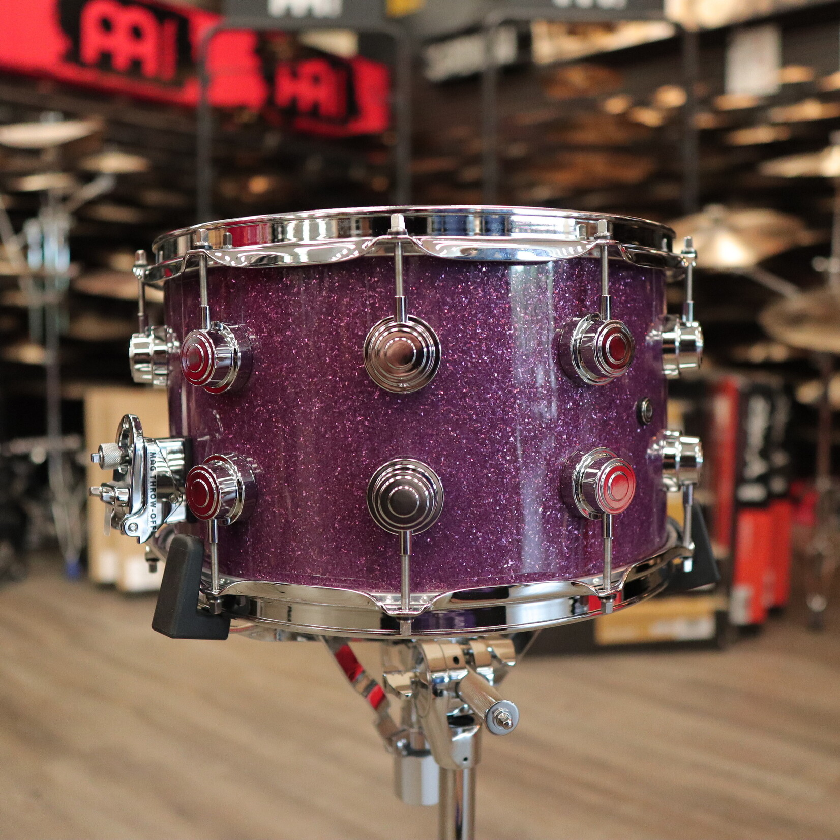 DW DW Collector's SSC Maple 8x14" Snare Drum (Purple Glass)