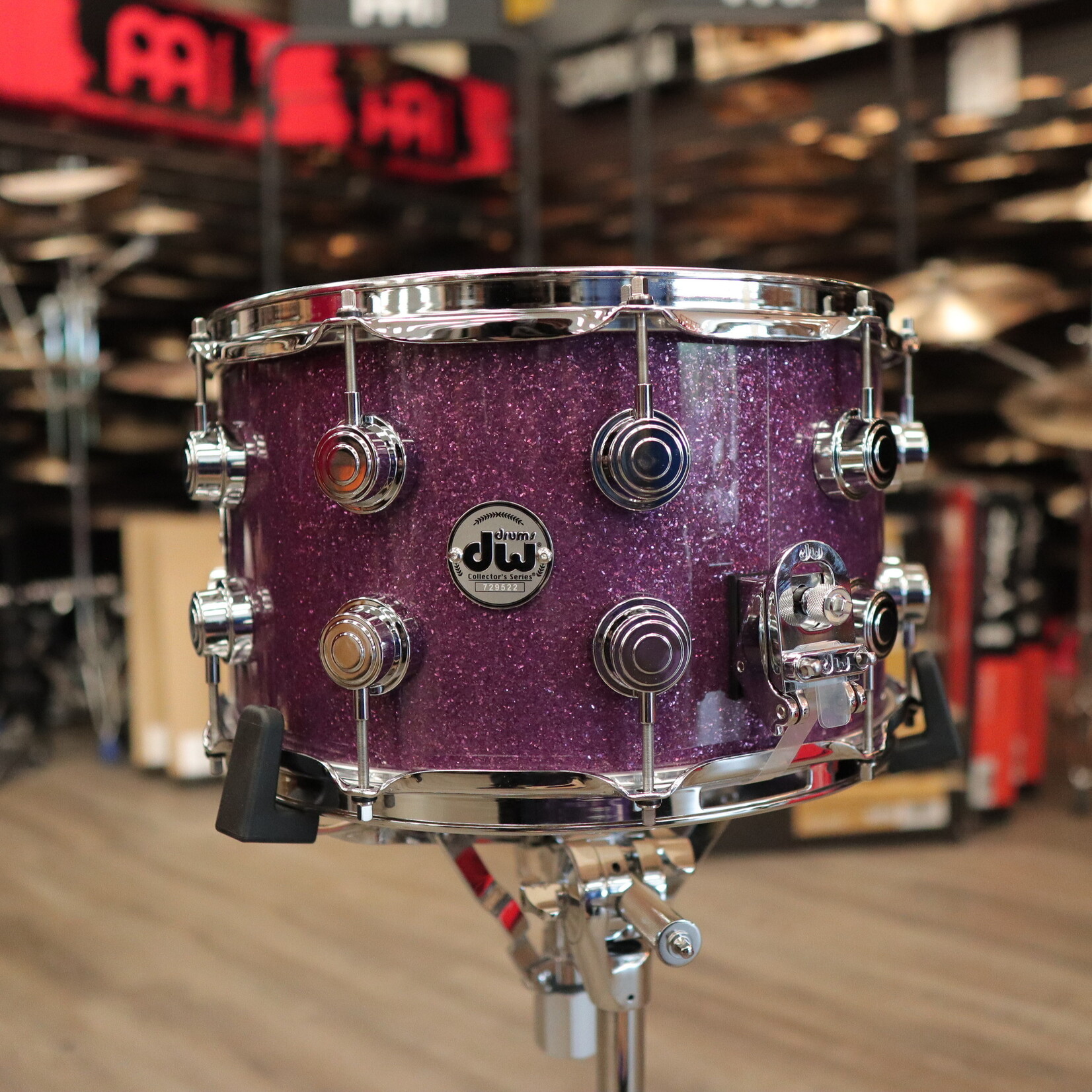 DW DW Collector's SSC Maple 8x14" Snare Drum (Purple Glass)