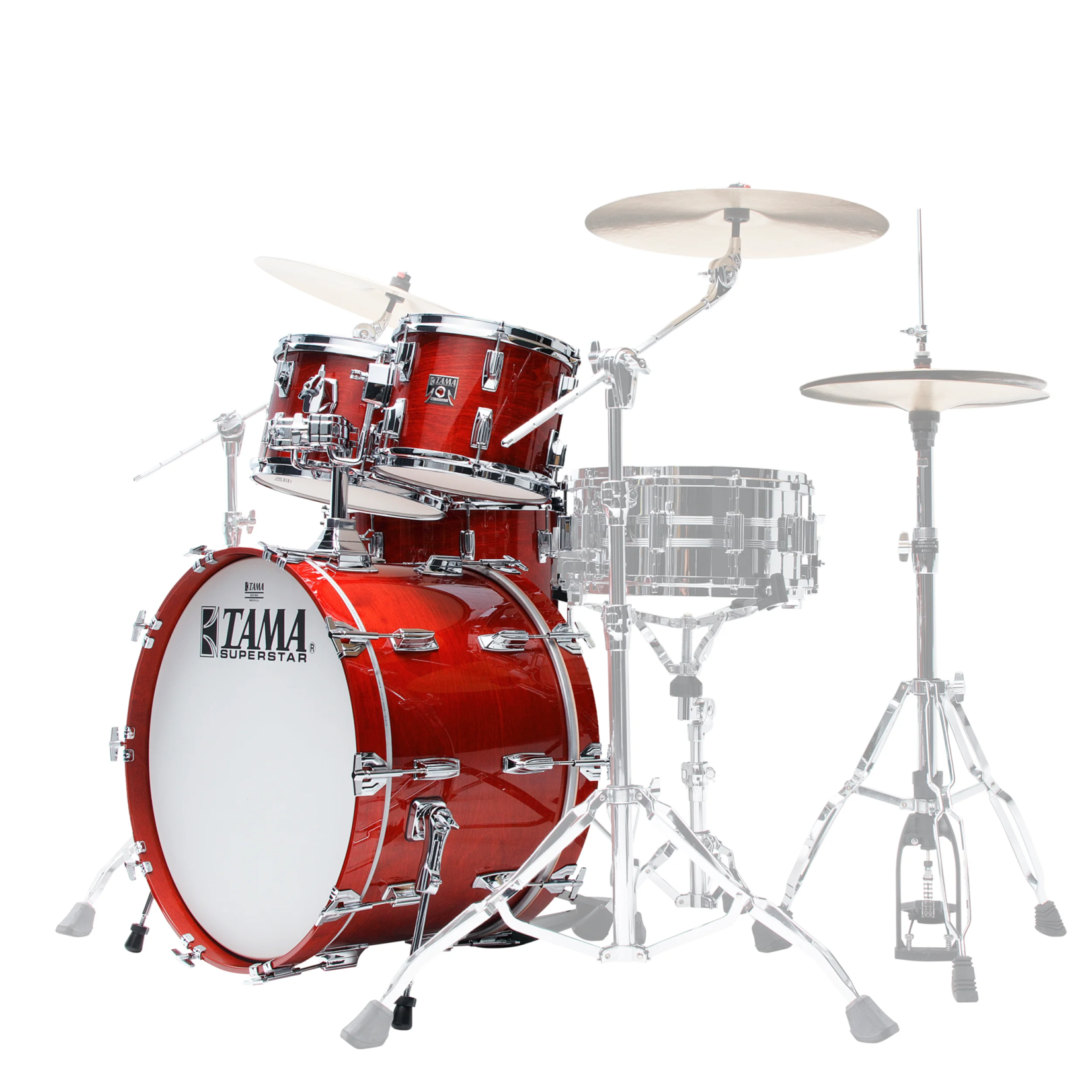 Tama Tama 50th Ltd Superstar Reissue Shell Pack, Birch, 22/10/12/16 (Cherry Wine)