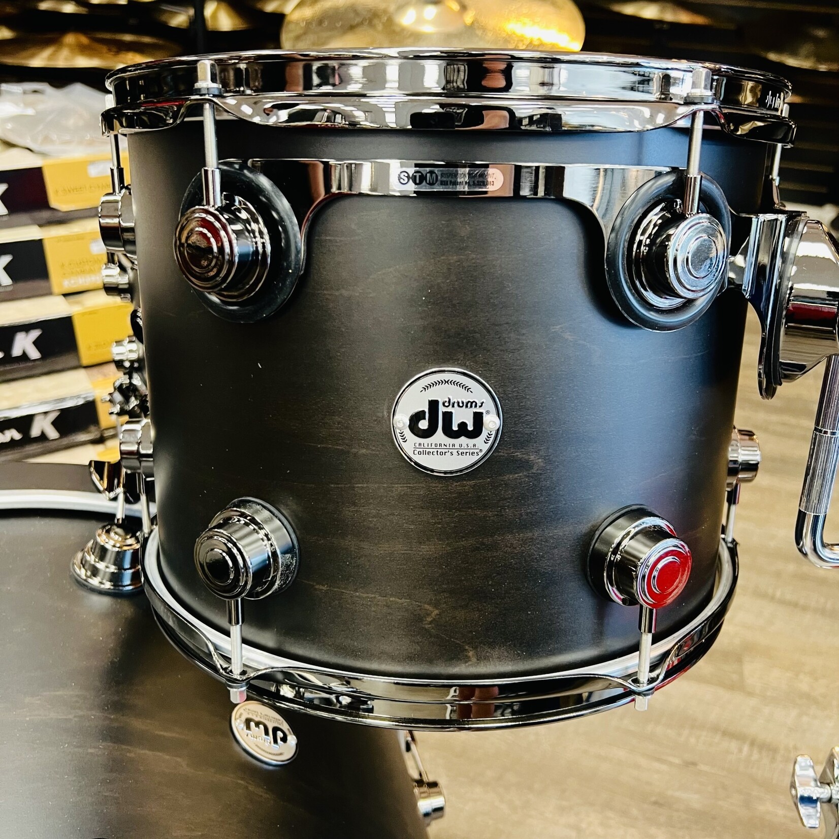 DW DW Collector's Series SSC Maple 5-Pc Shell Pack 13/16/18/24/14s (Ebony Satin Oil w/ Black Nickel Hardware)