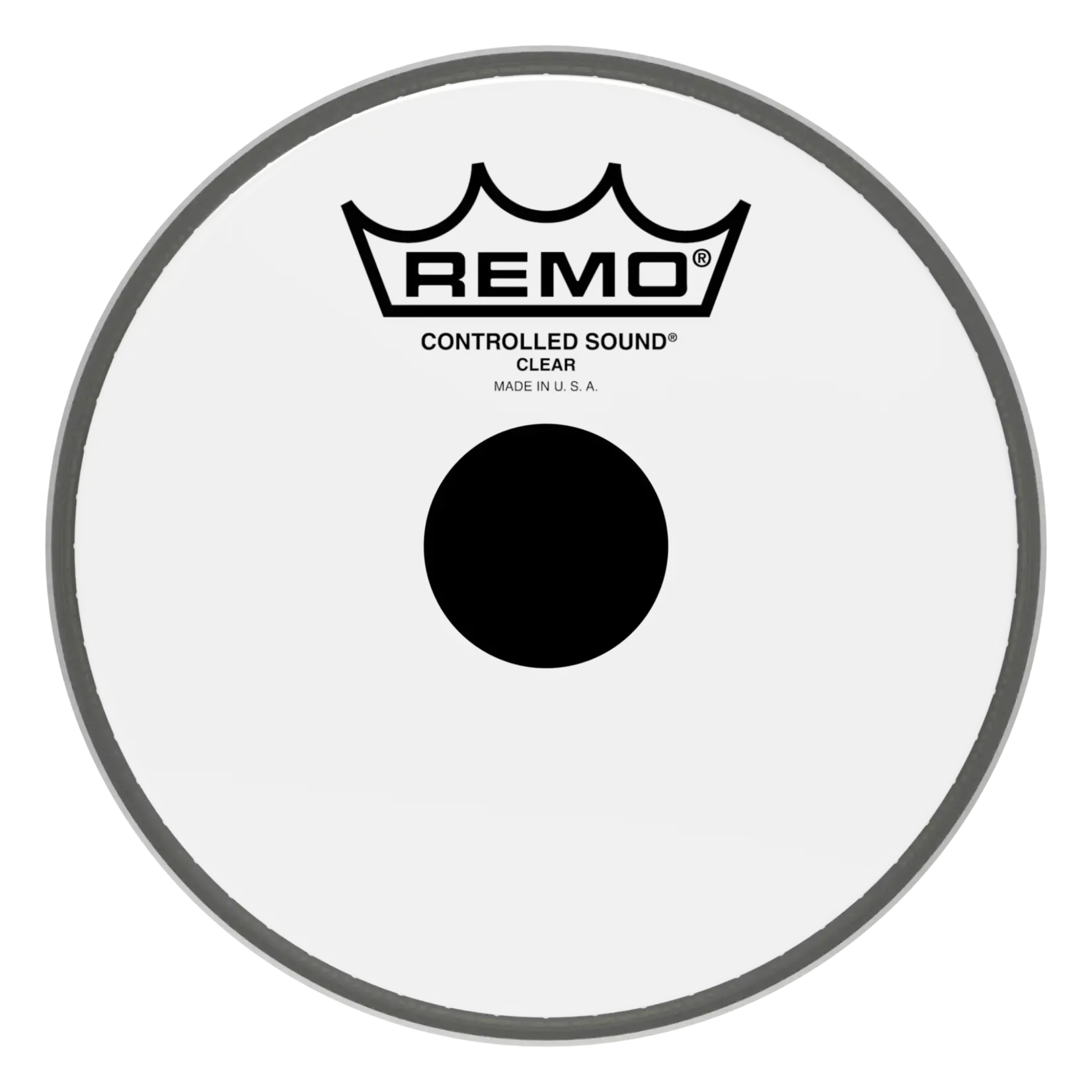 Remo Remo Controlled Sound Clear With Black Dot Tom Drumhead