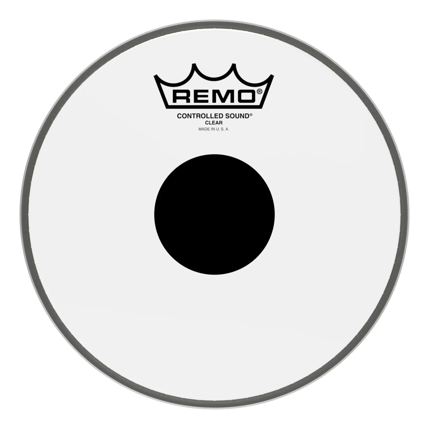 Remo Remo Controlled Sound Clear With Black Dot Tom Drumhead