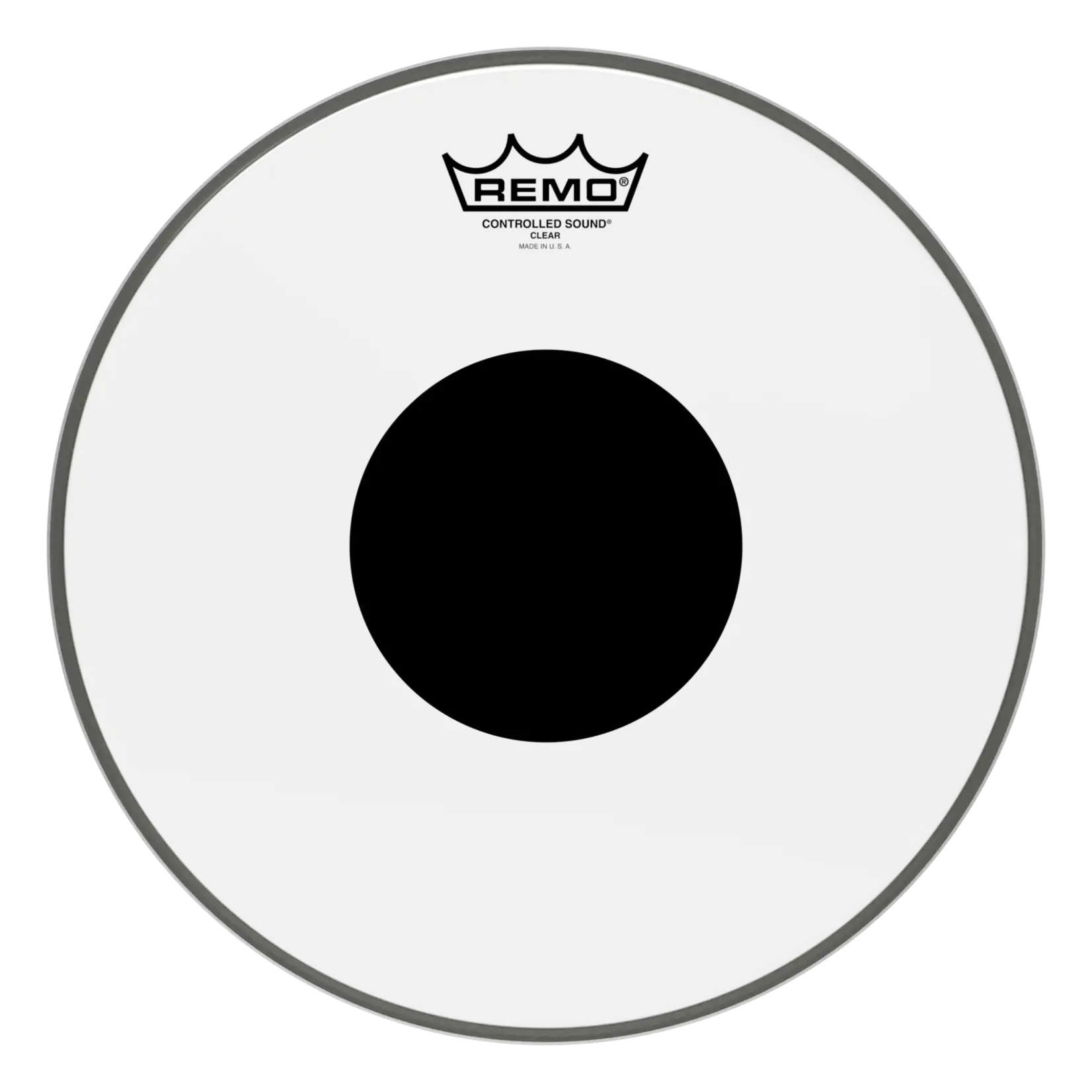 Remo Remo Controlled Sound Clear With Black Dot Tom Drumhead