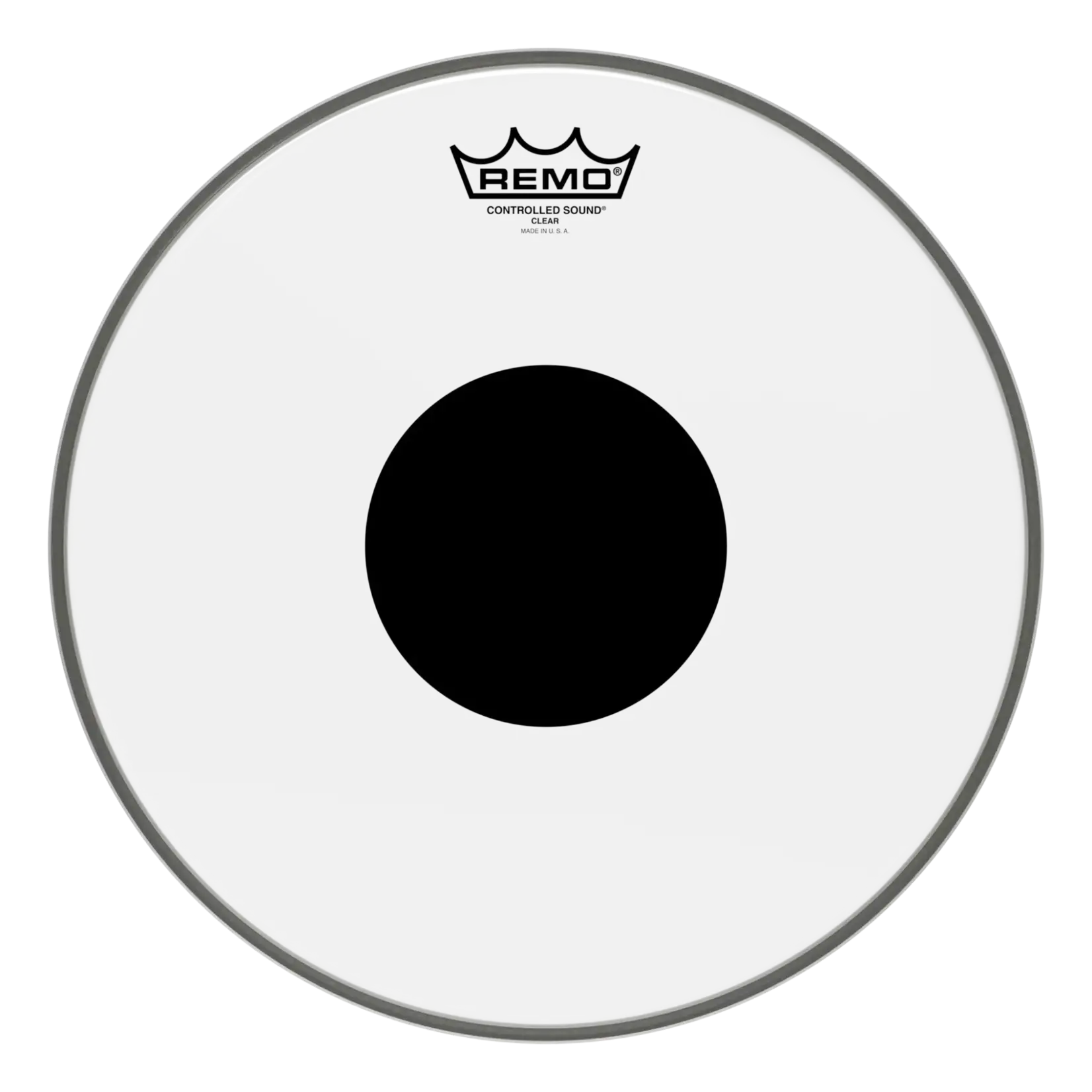 Remo Remo Controlled Sound Clear With Black Dot Tom Drumhead