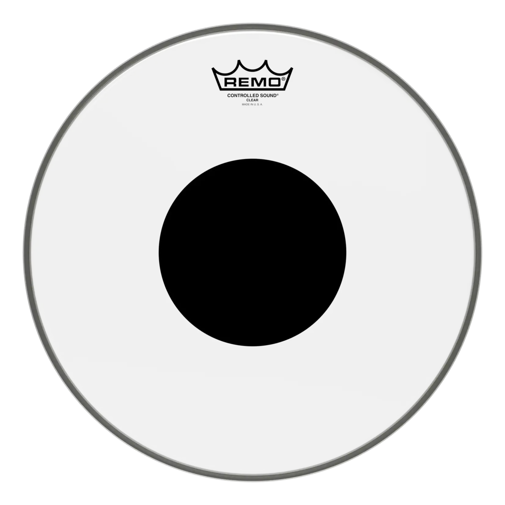 Remo Remo Controlled Sound Clear With Black Dot Tom Drumhead
