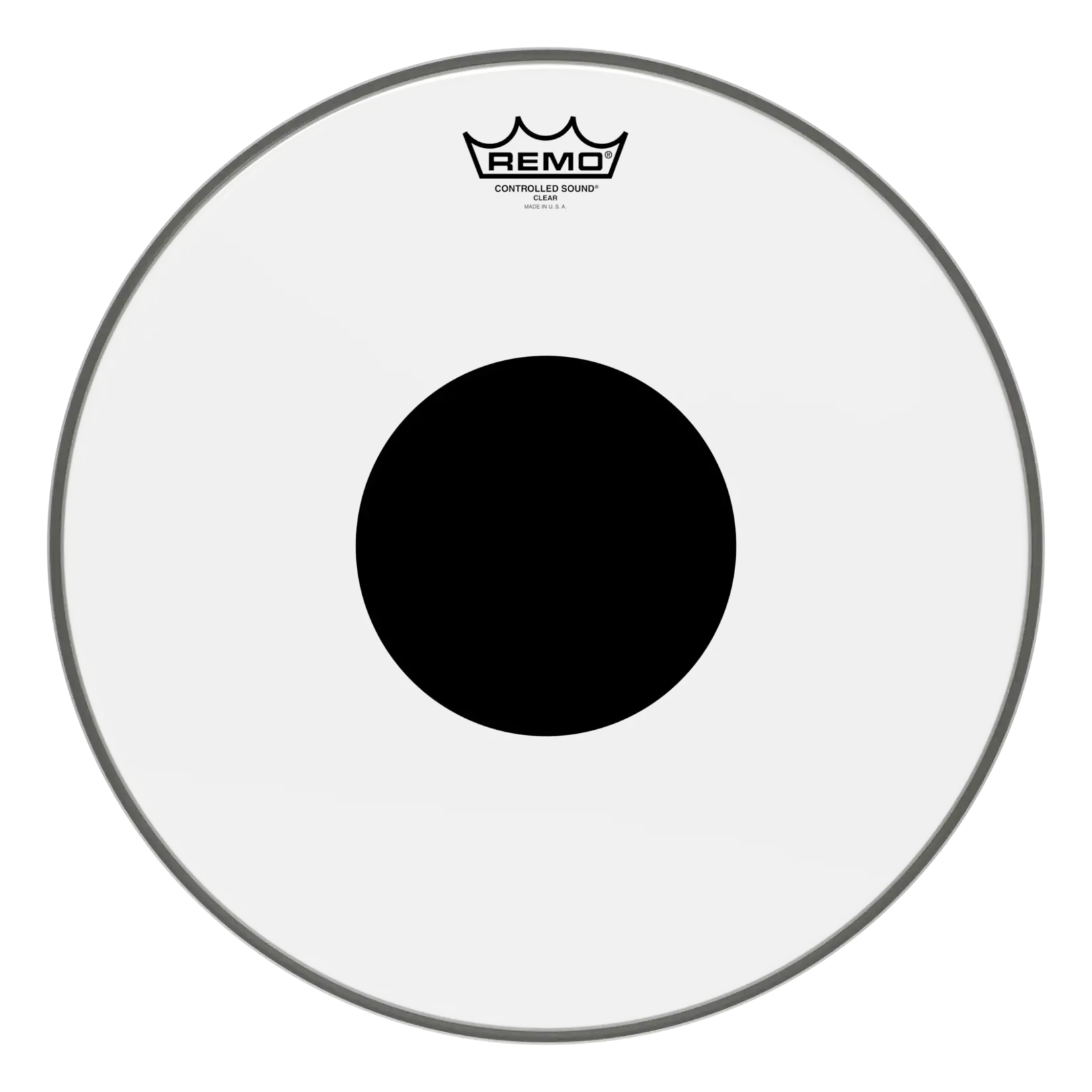 Remo Remo Controlled Sound Clear With Black Dot Tom Drumhead