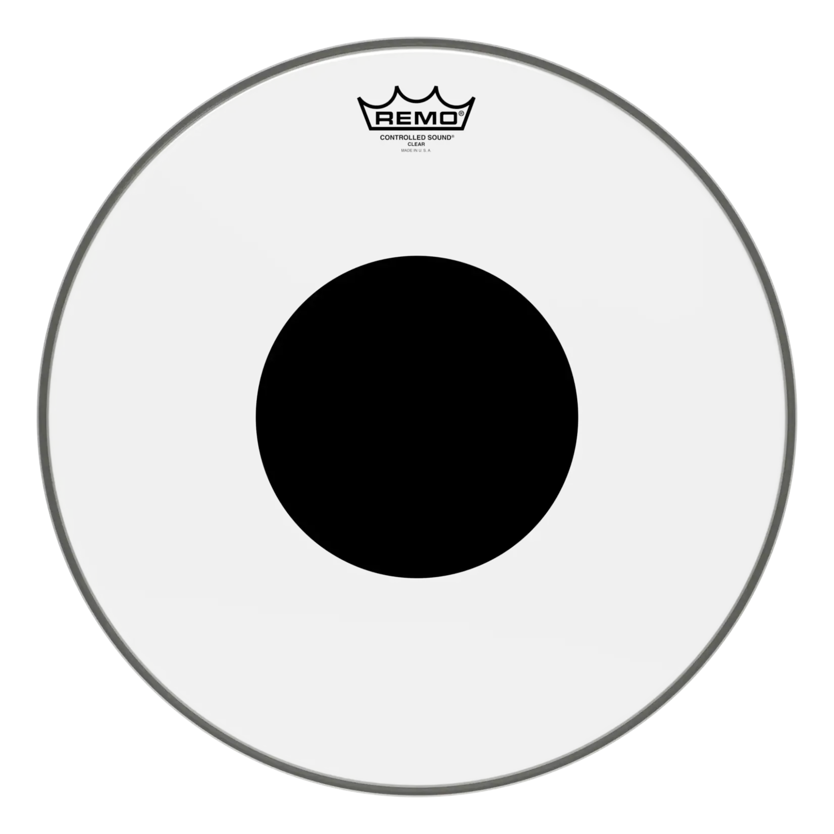 Remo Remo Controlled Sound Clear With Black Dot Tom Drumhead