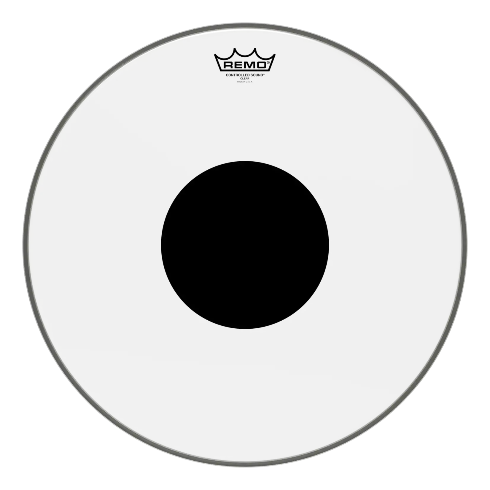 Remo Remo Controlled Sound Clear With Black Dot Tom Drumhead