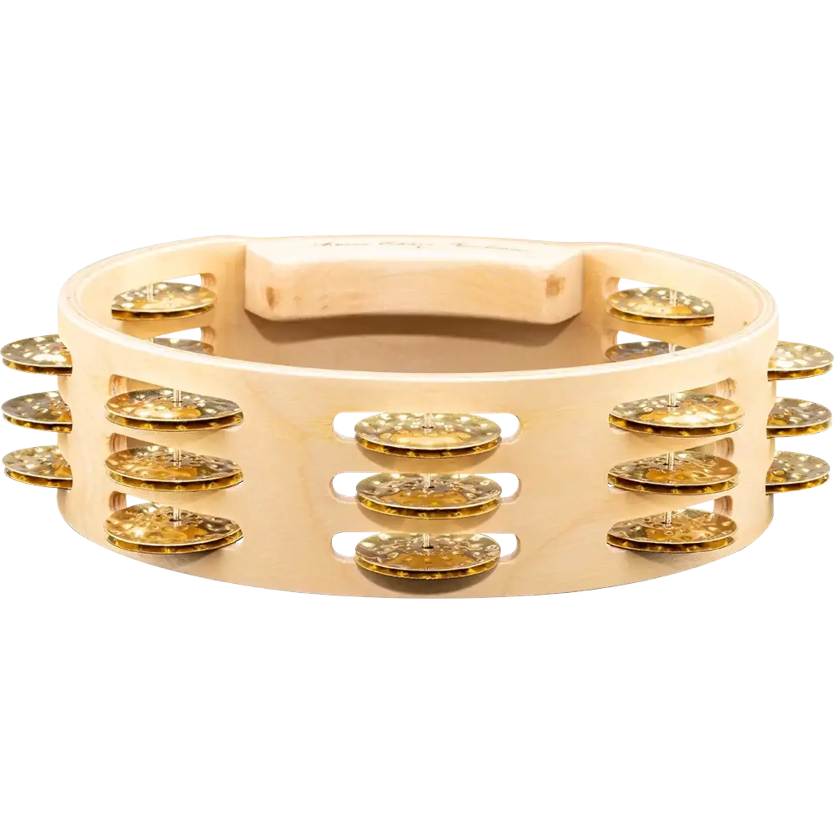 Meinl Meinl Artisan Edition 8" Wood Tambourine - Triple Row w/ Hammered Brass Jingles AE-CMTA3B