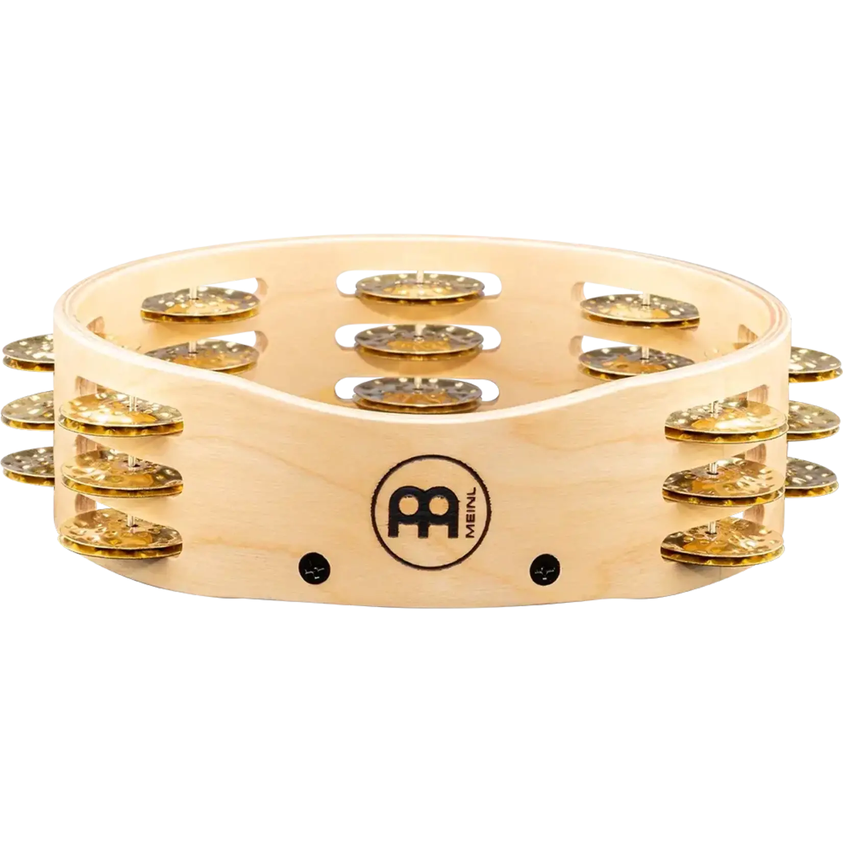 Meinl Meinl Artisan Edition 8" Wood Tambourine - Triple Row w/ Hammered Brass Jingles AE-CMTA3B