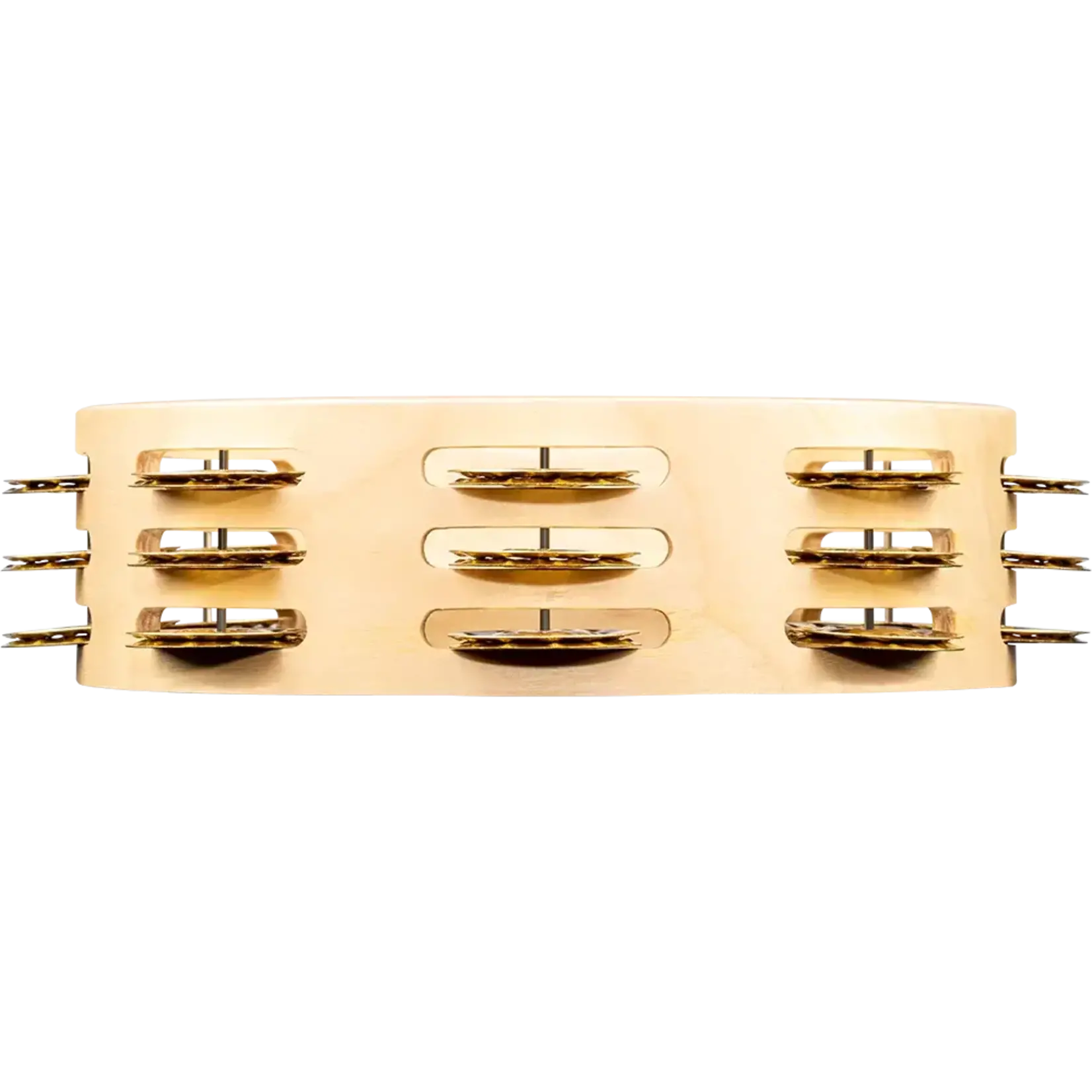 Meinl Meinl Artisan Edition 8" Wood Tambourine - Triple Row w/ Hammered Brass Jingles AE-CMTA3B