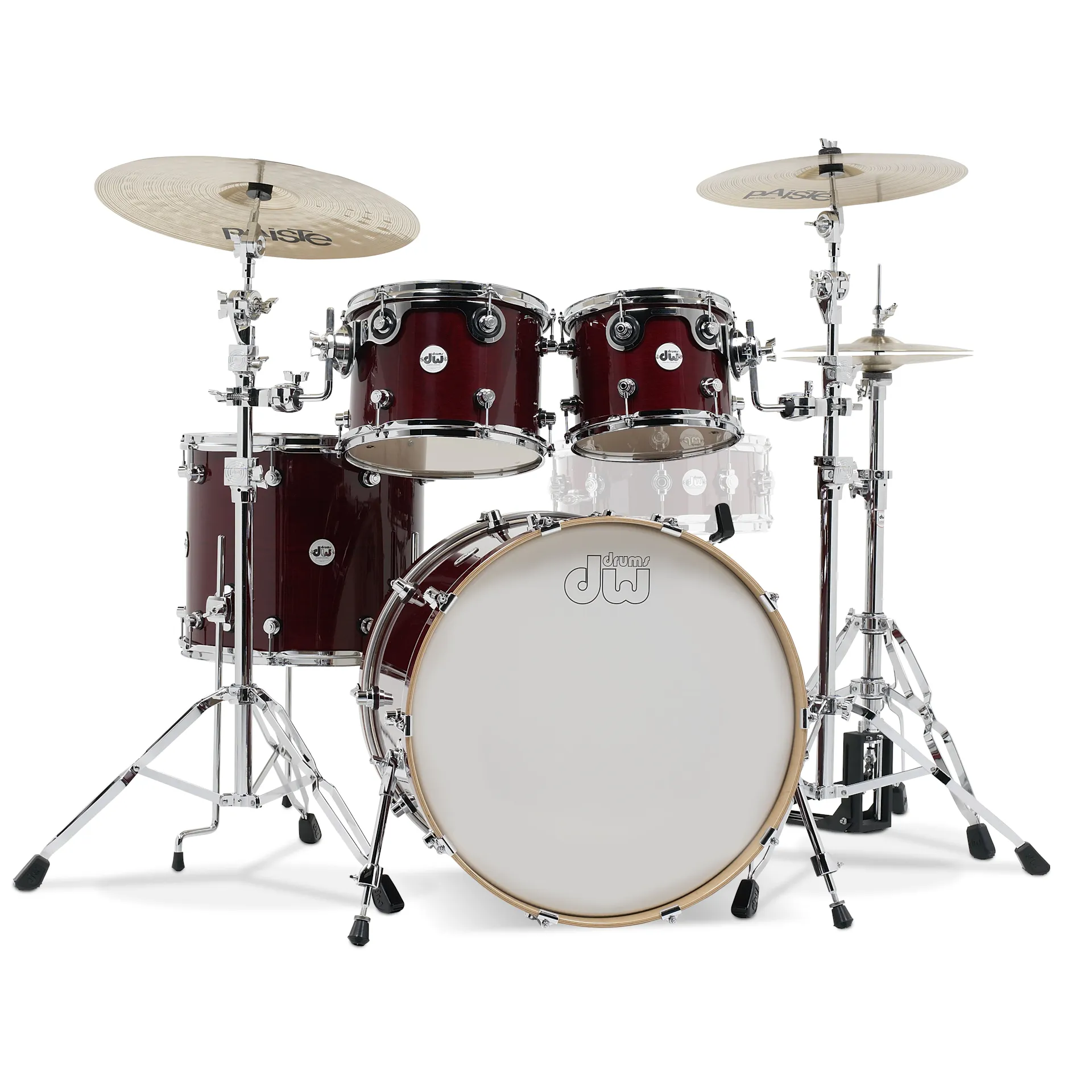 DW Design Series 4-Piece Shell Pack 10/12/16/22 (Cherry Stain
