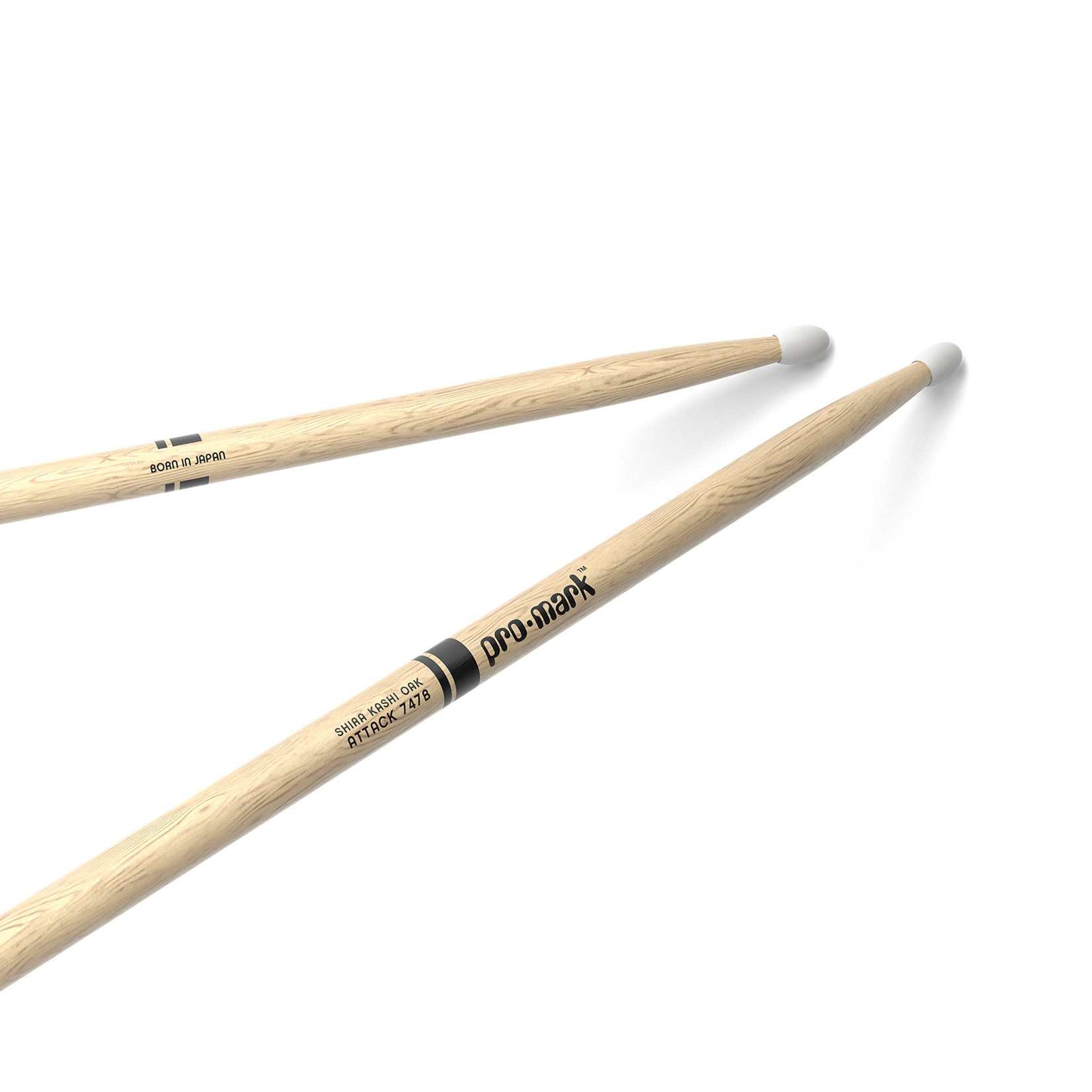 Promark Promark Classic Attack 747B Shira Kashi Oak Drumstick Nylon Tip PW747BN