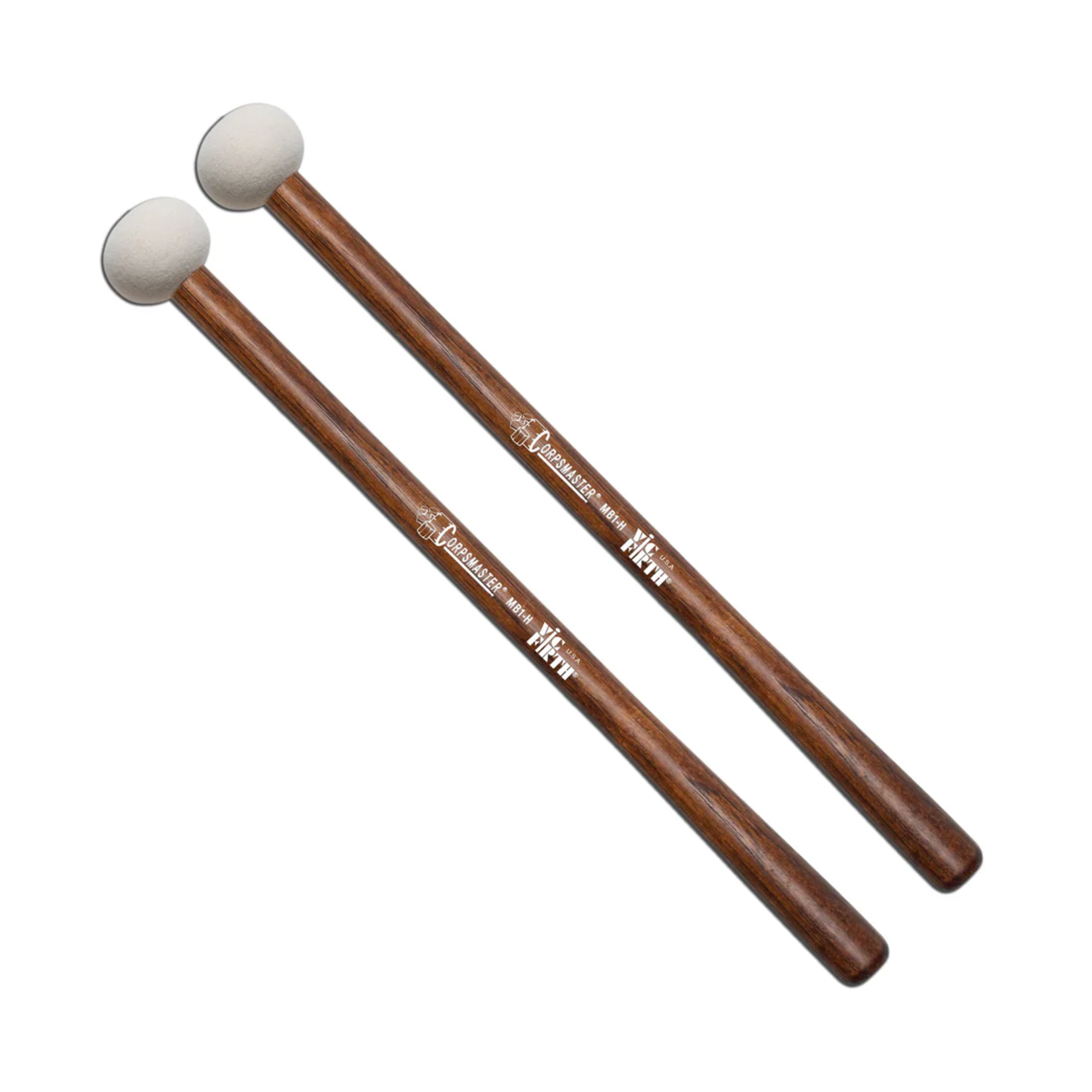 Vic Firth Vic Firth Corpsmaster Marching Bass (18" to 22") Small Head, Hard Mallets MB1H